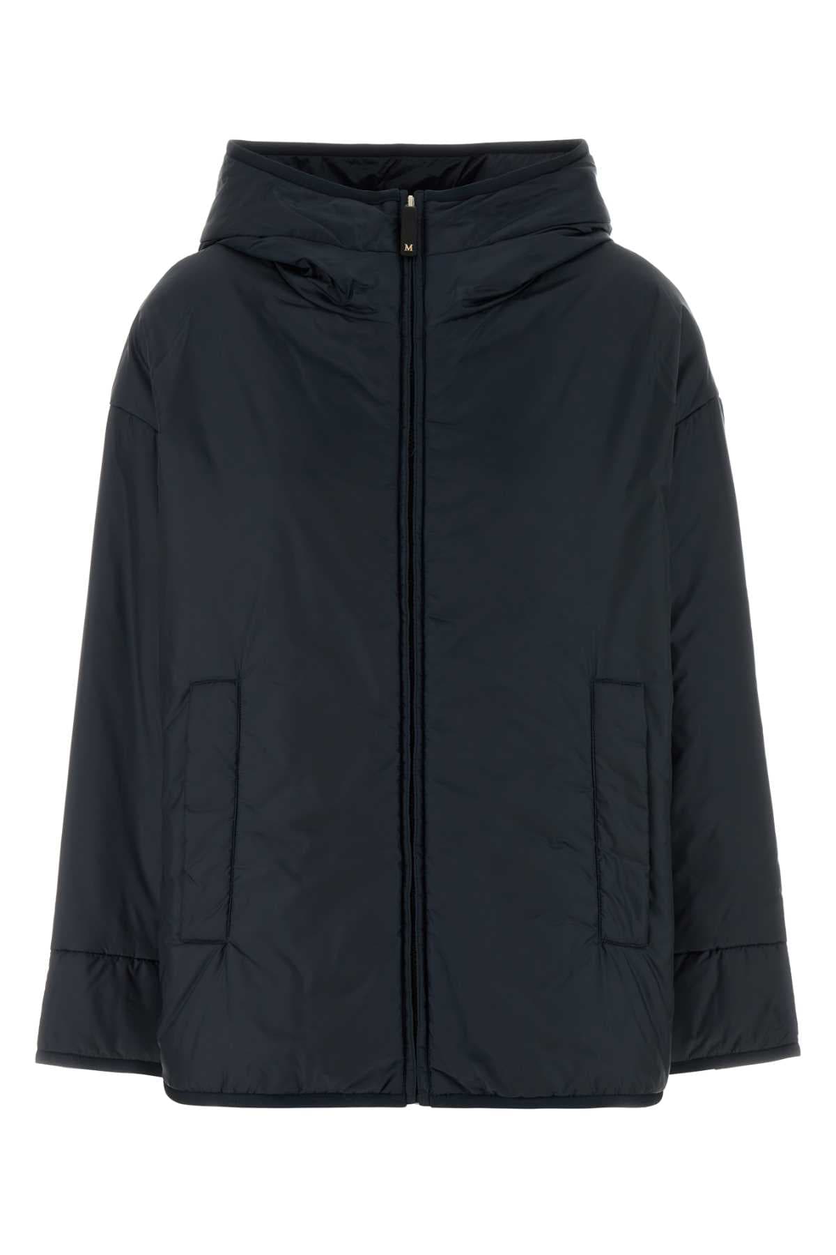 Navy blue polyester Cleo padded jacket