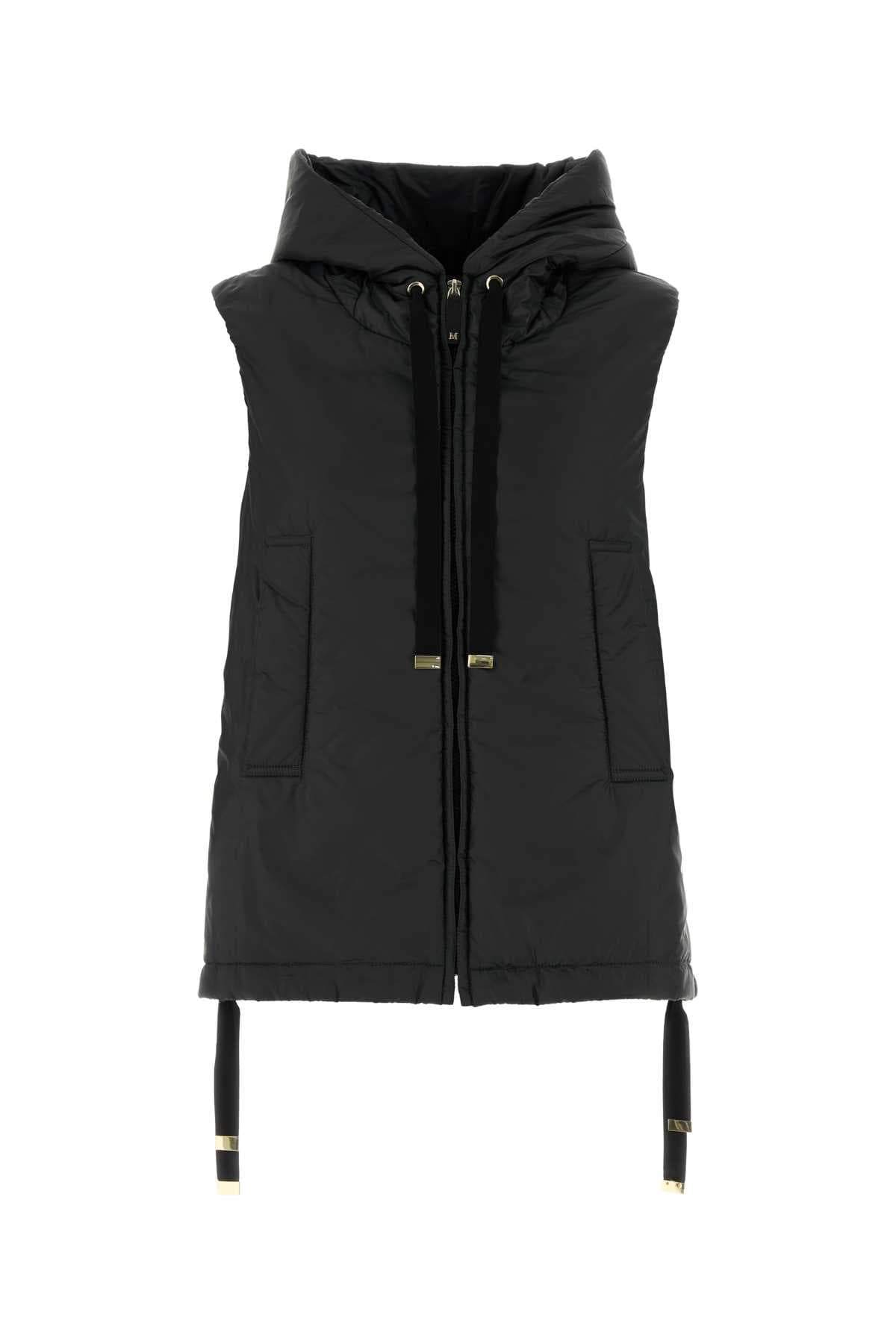 Black polyester Greengo sleeveless jacket