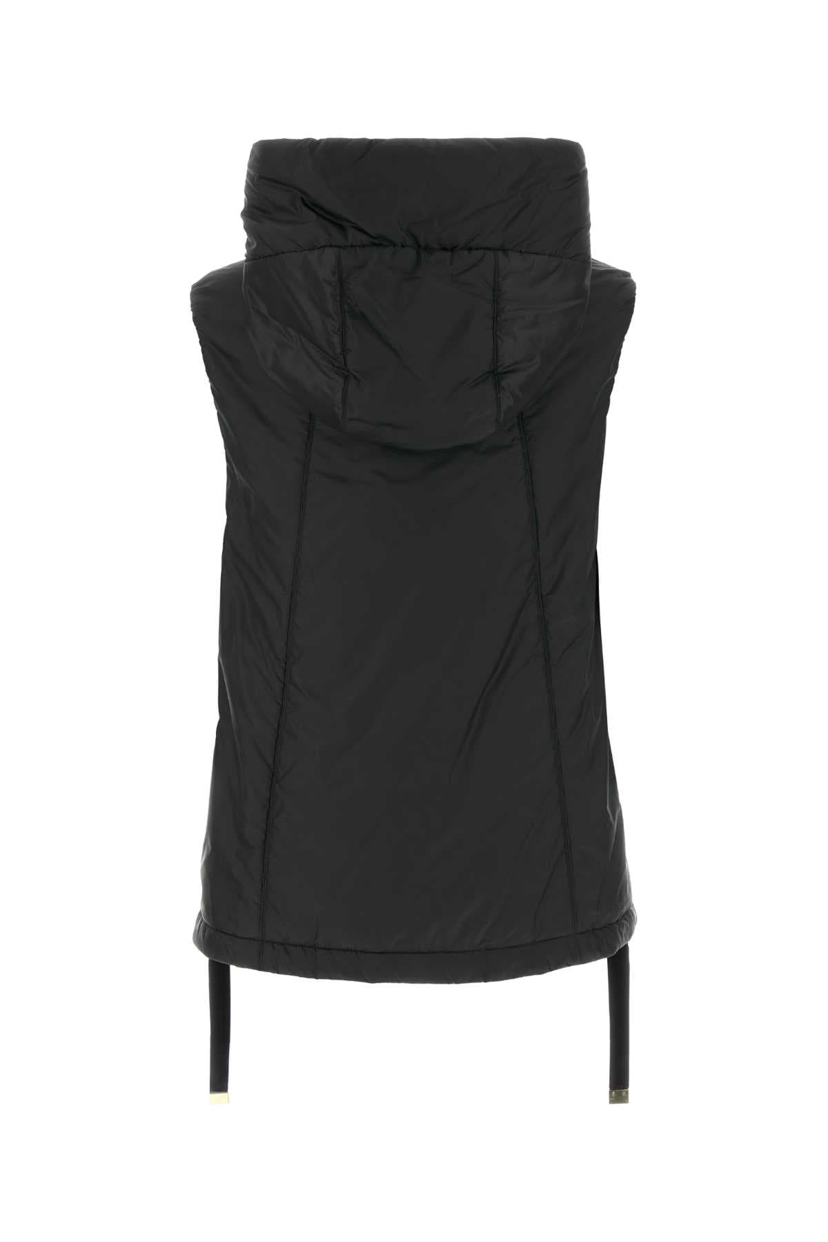 Black polyester Greengo sleeveless jacket - мініатюра 2