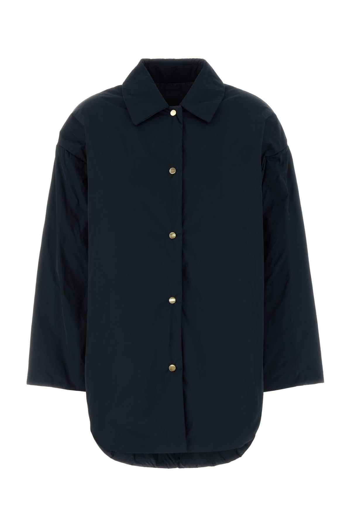 Navy blue polyester Carlotta padded jacket