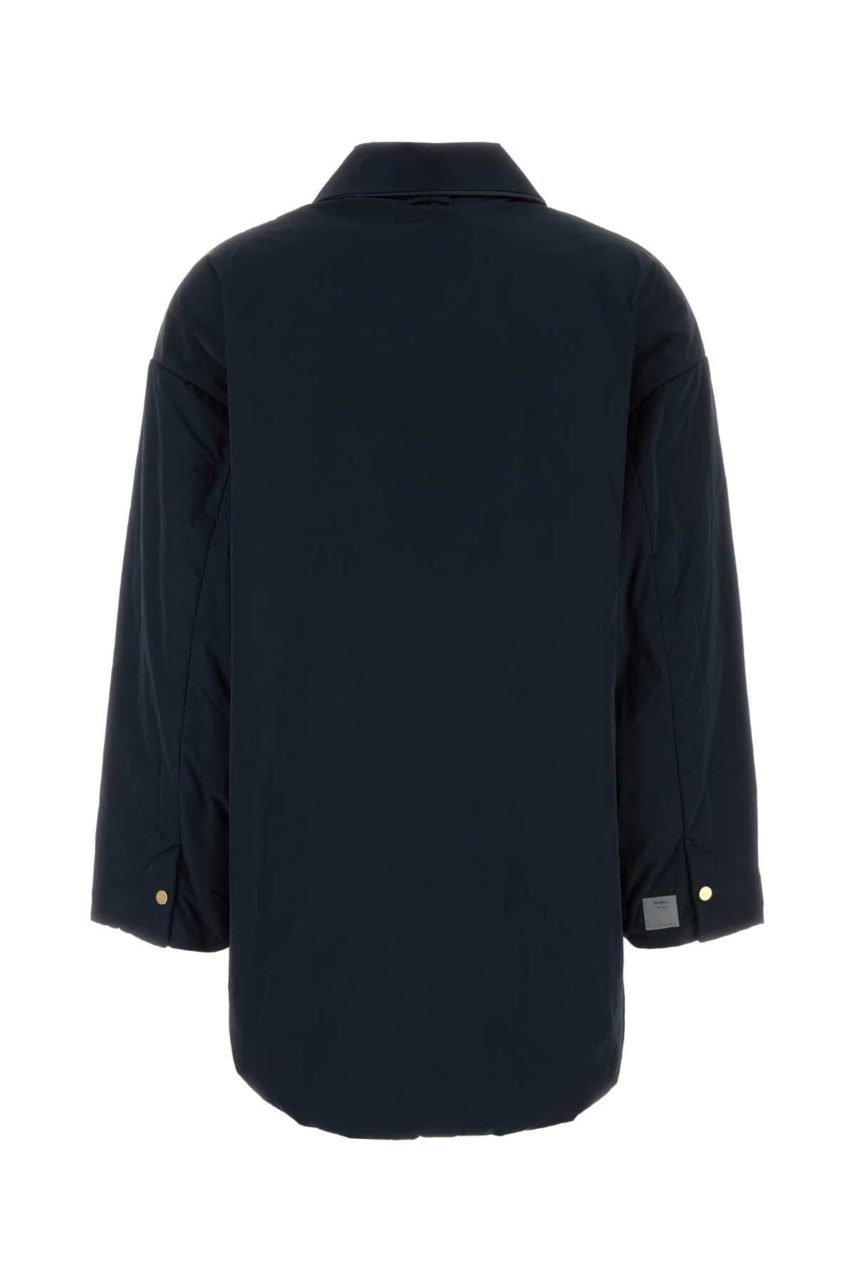 Navy blue polyester Carlotta padded jacket - мініатюра 2