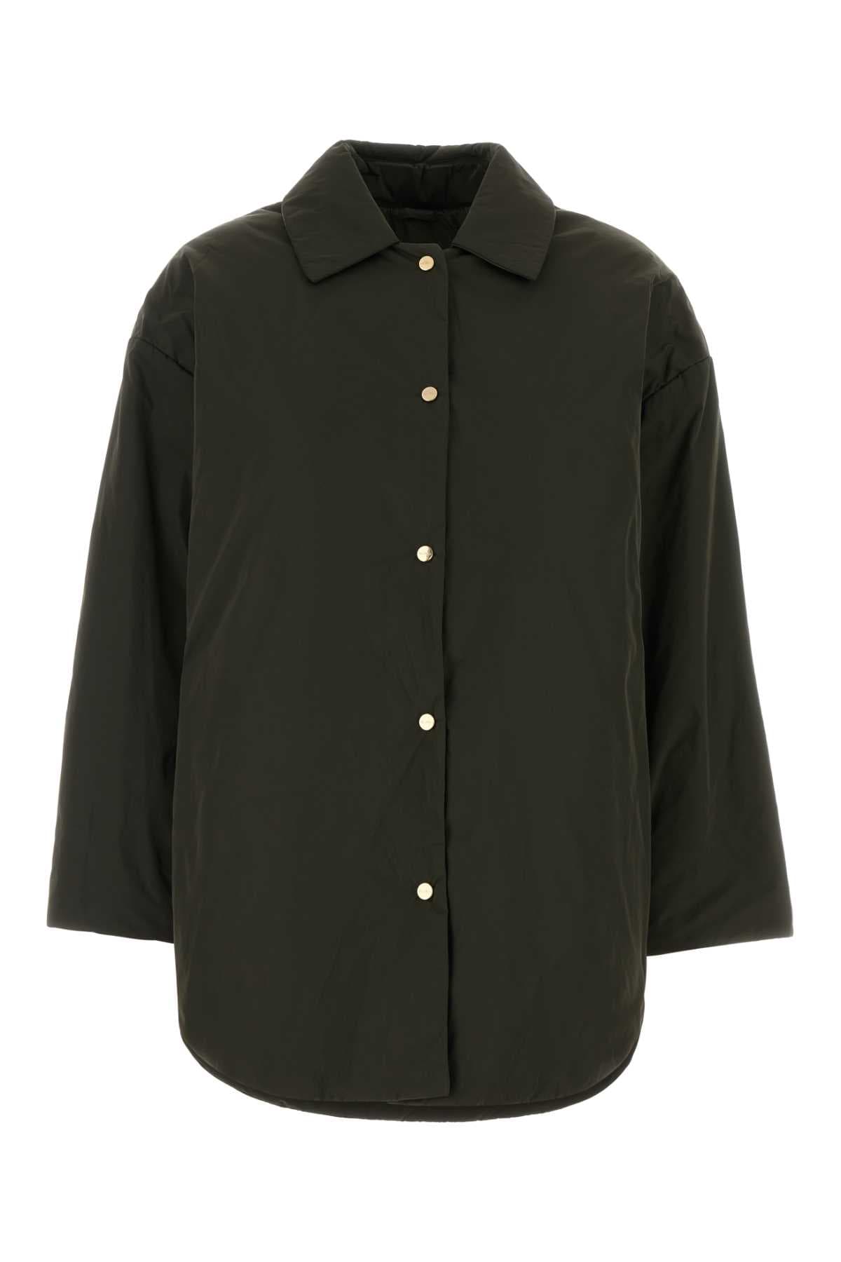 Olive green polyester Carlotta padded jacket
