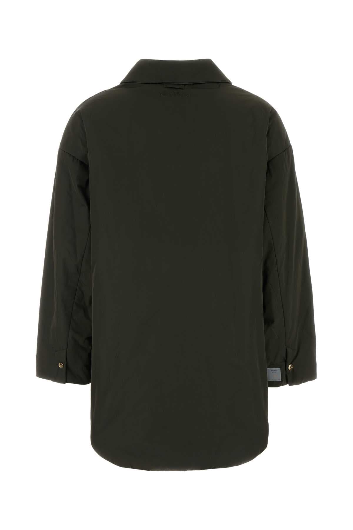 Olive green polyester Carlotta padded jacket - мініатюра 2
