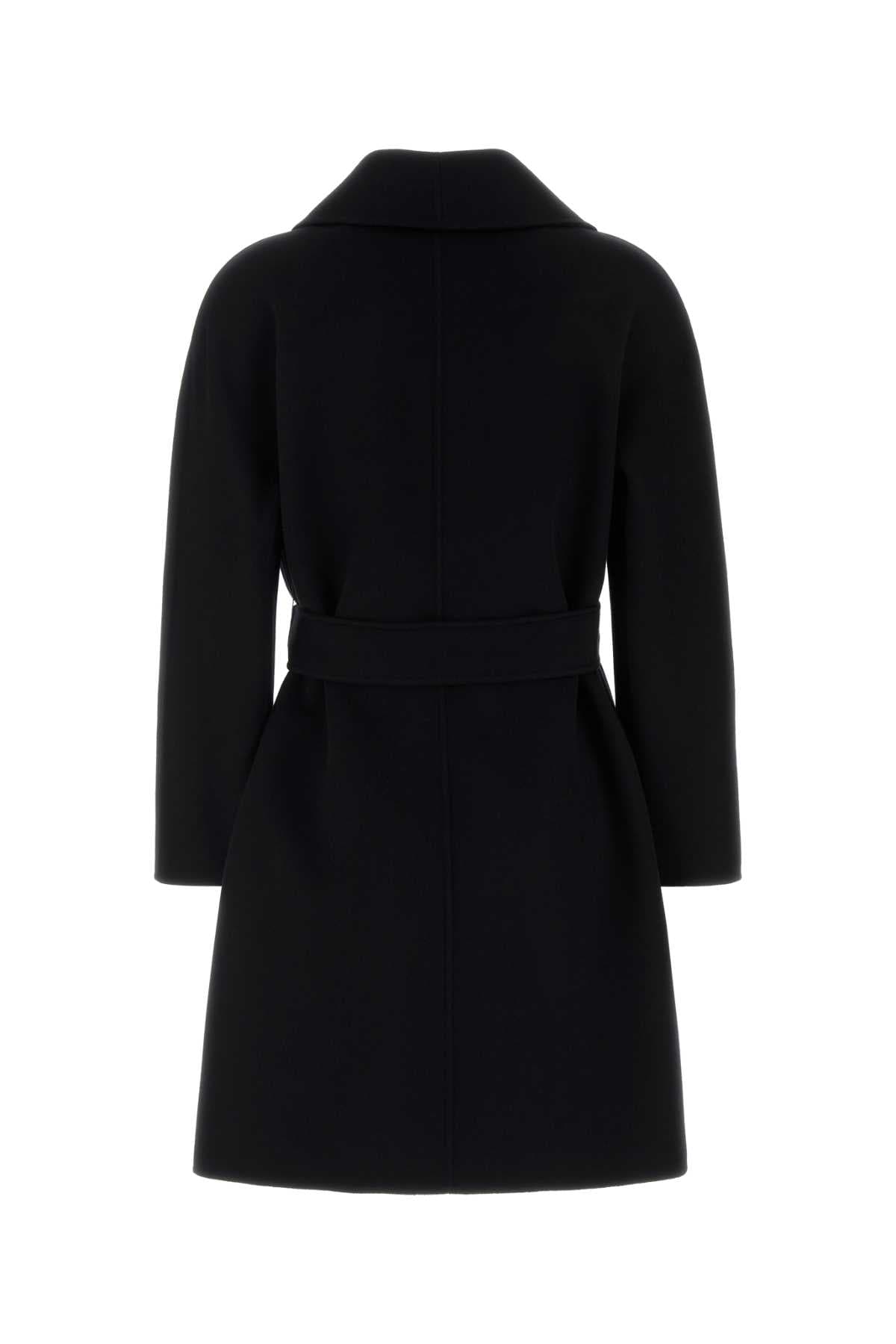 Black wool blend Estremo coat - мініатюра 2