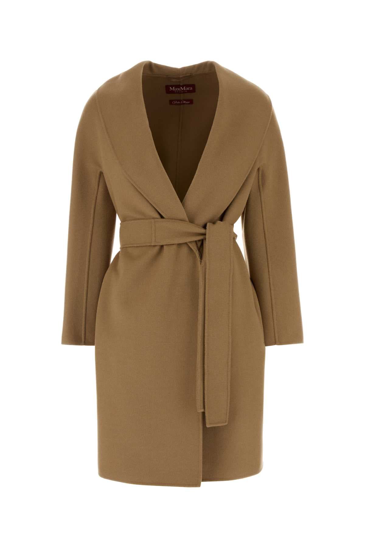 Beige wool blend Estremo coat