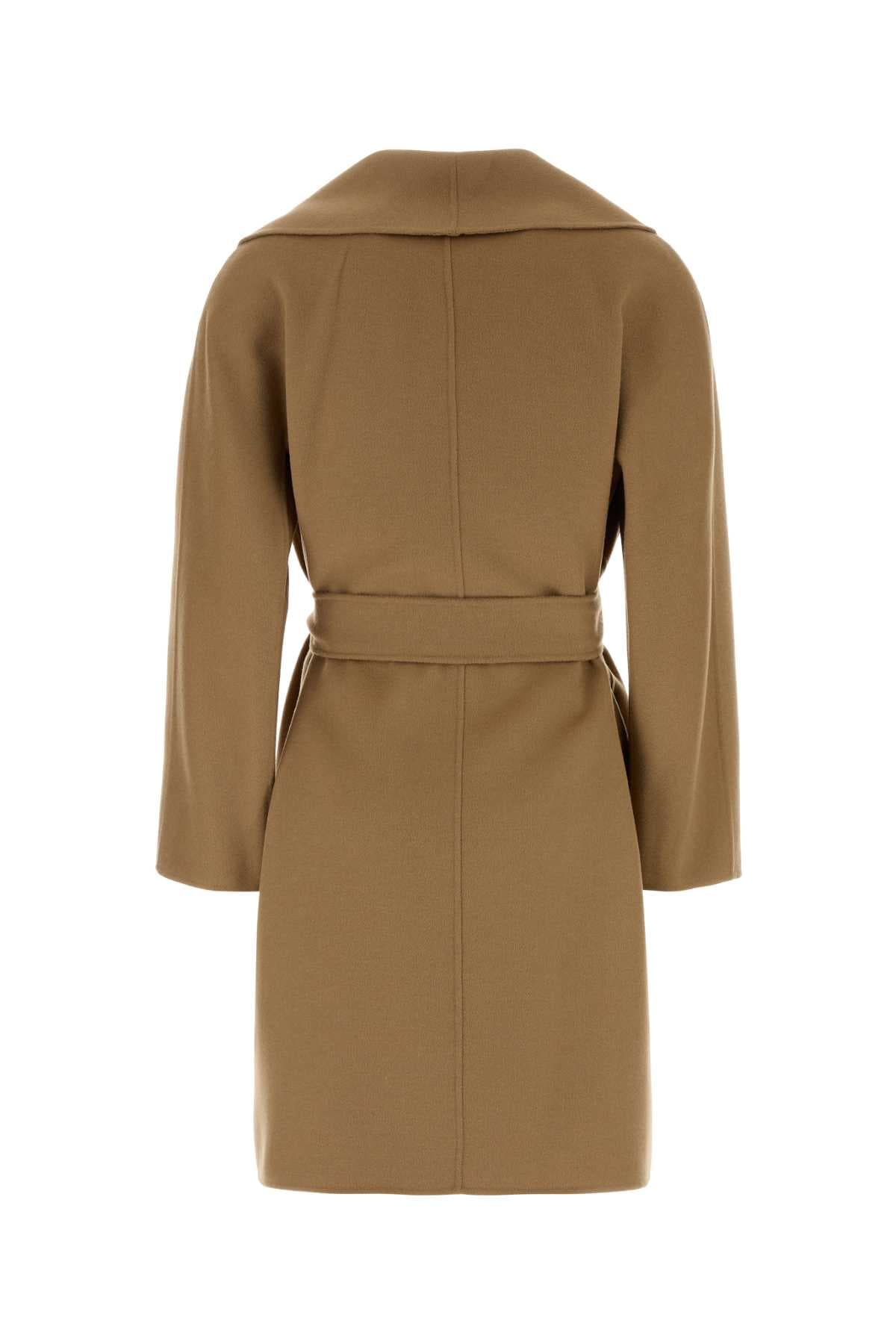 Beige wool blend Estremo coat - мініатюра 2