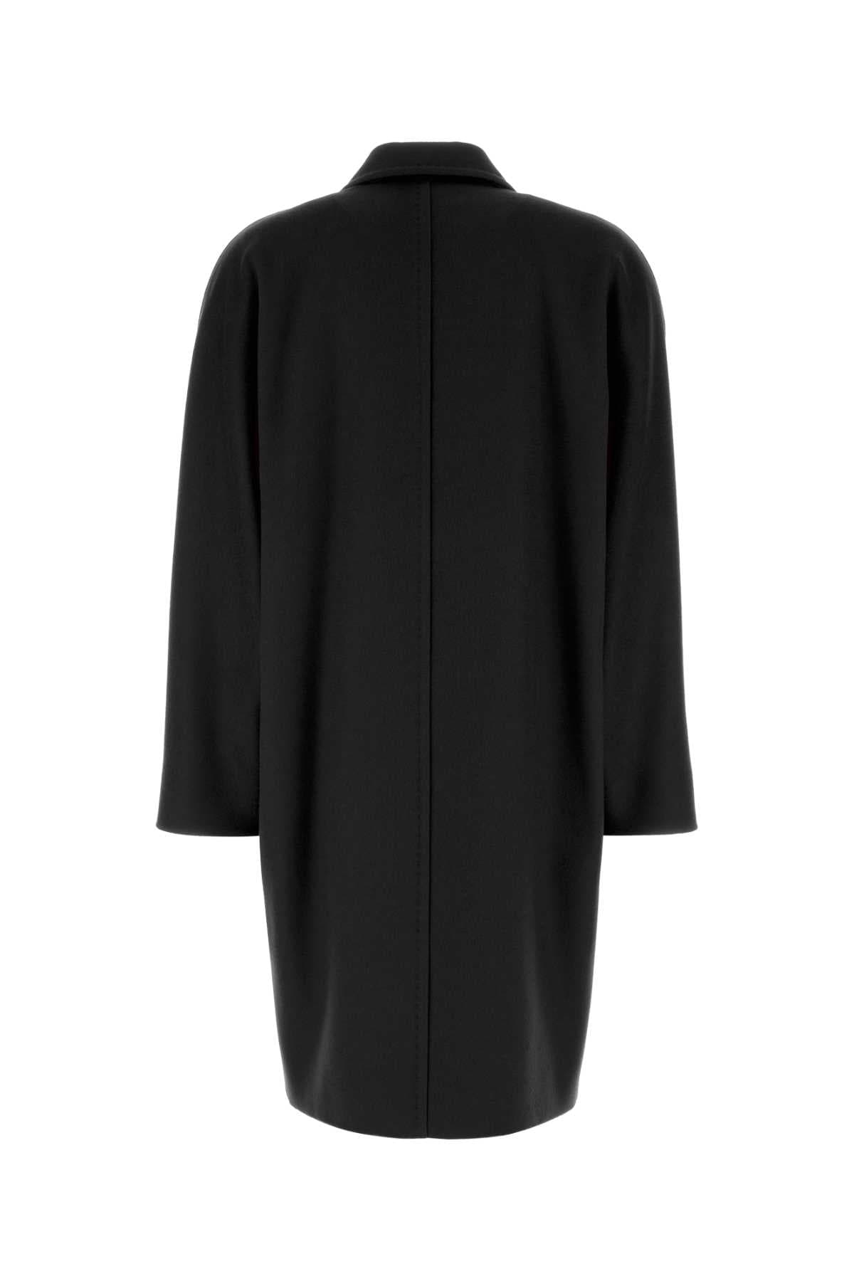 Black wool Mastro coat - мініатюра 2
