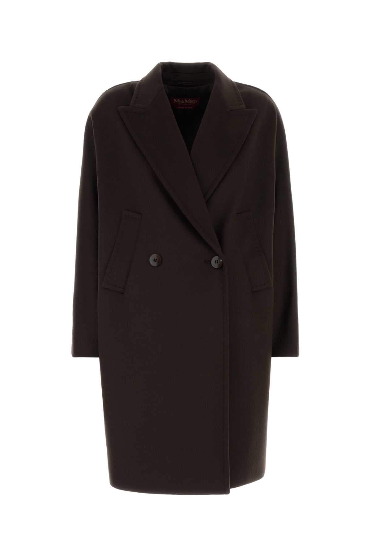 Dark brown wool Mastro coat