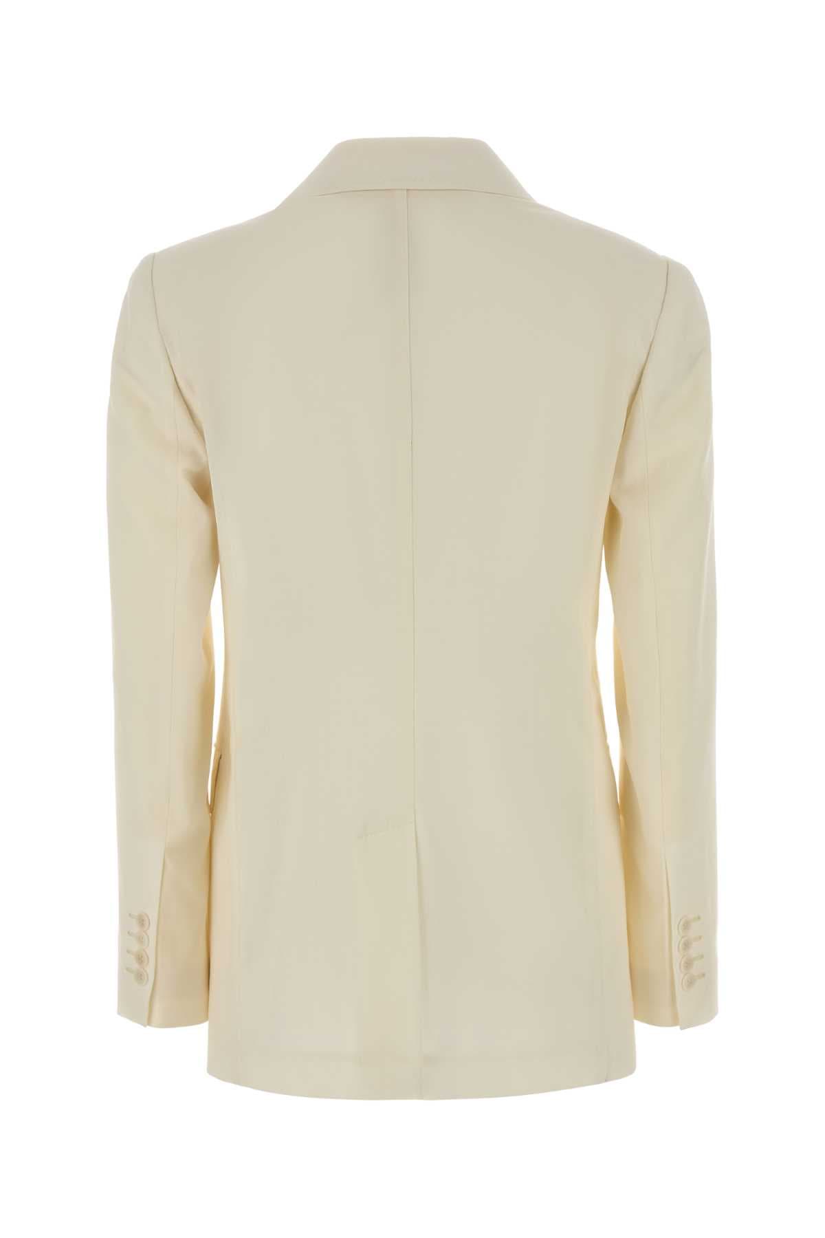 Cream wool Assenzi blazer - мініатюра 2
