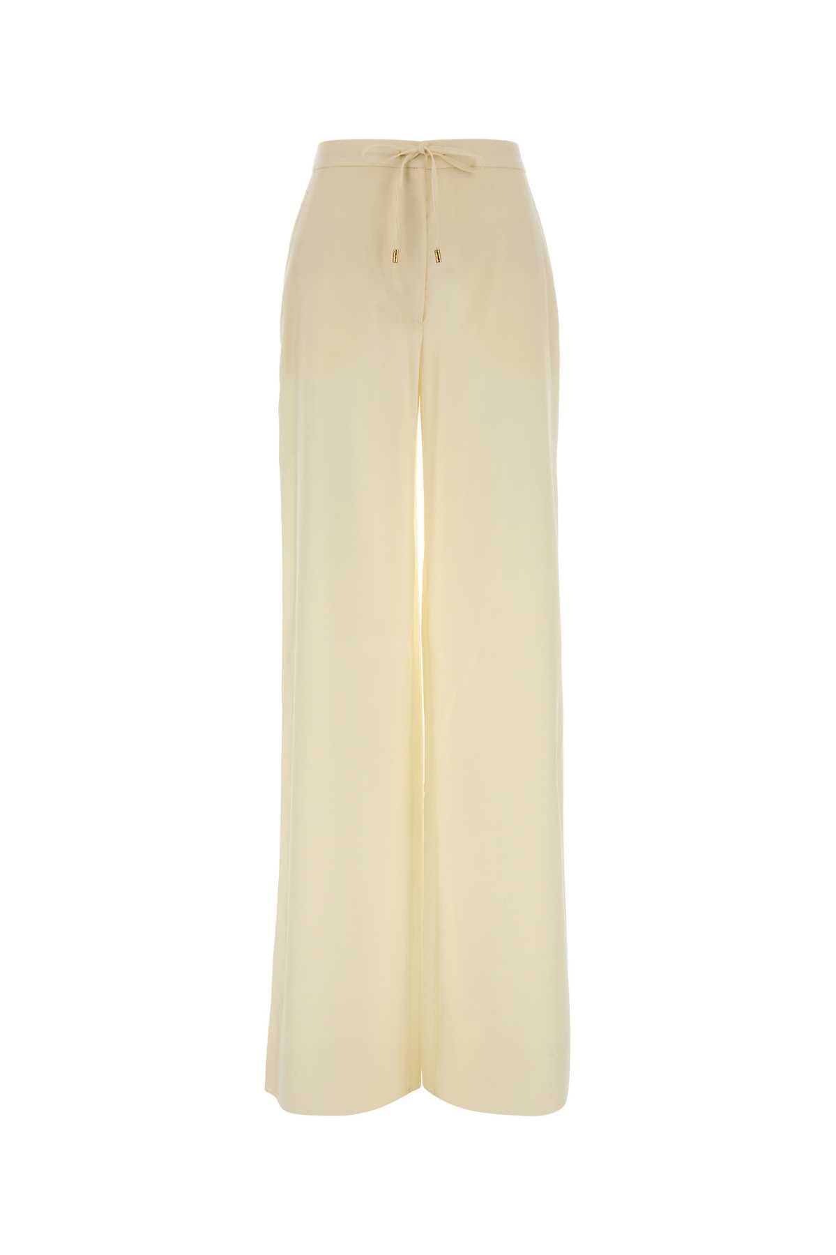 Ivory wool wide-leg Crisma pant