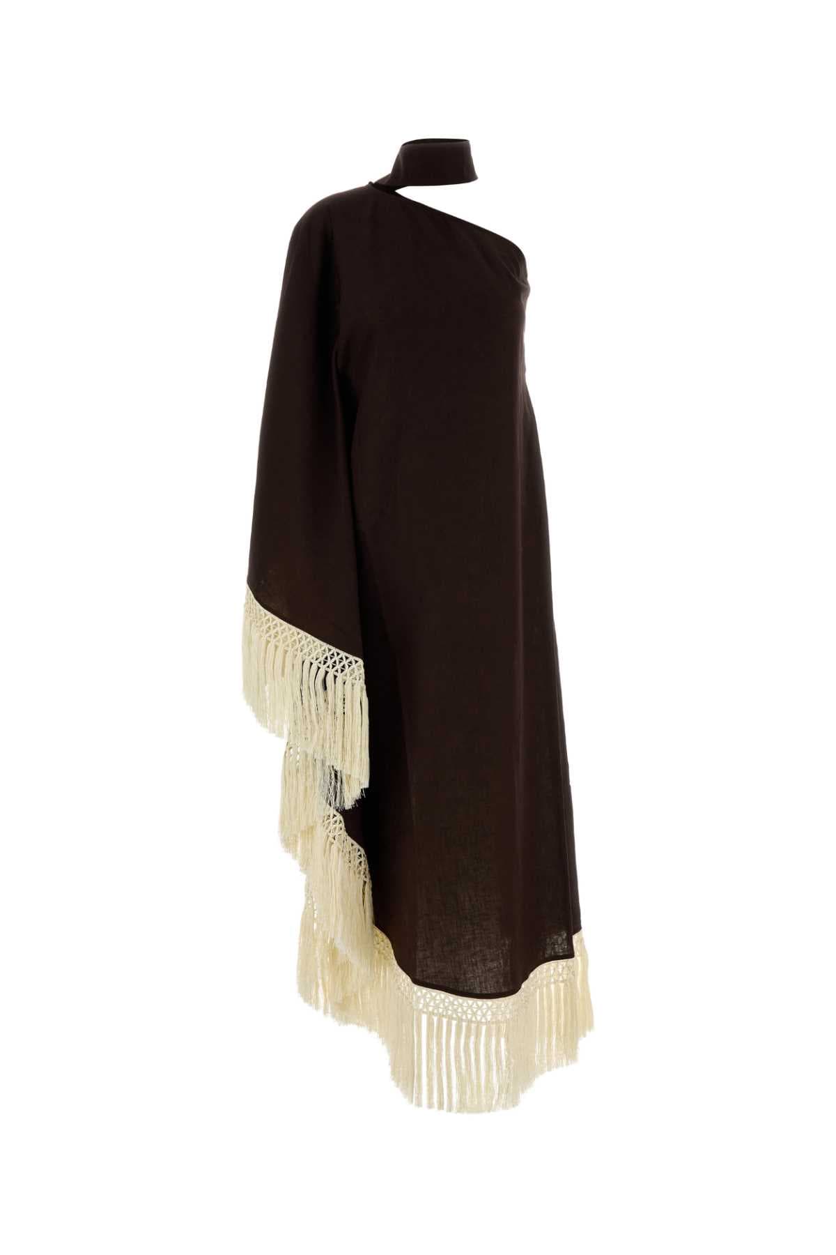Brown linen Andres dress