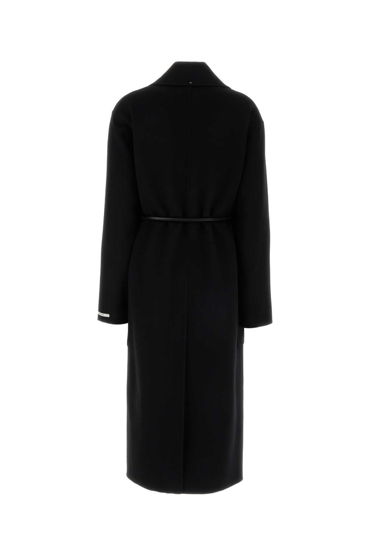 Black wool Zannata coat - мініатюра 2