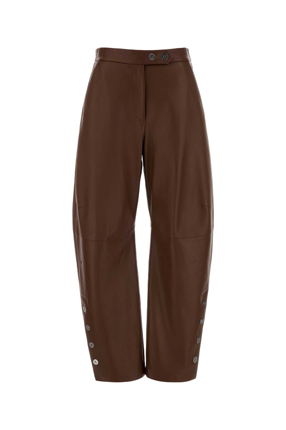 Chocolate leather Cinepresa pant