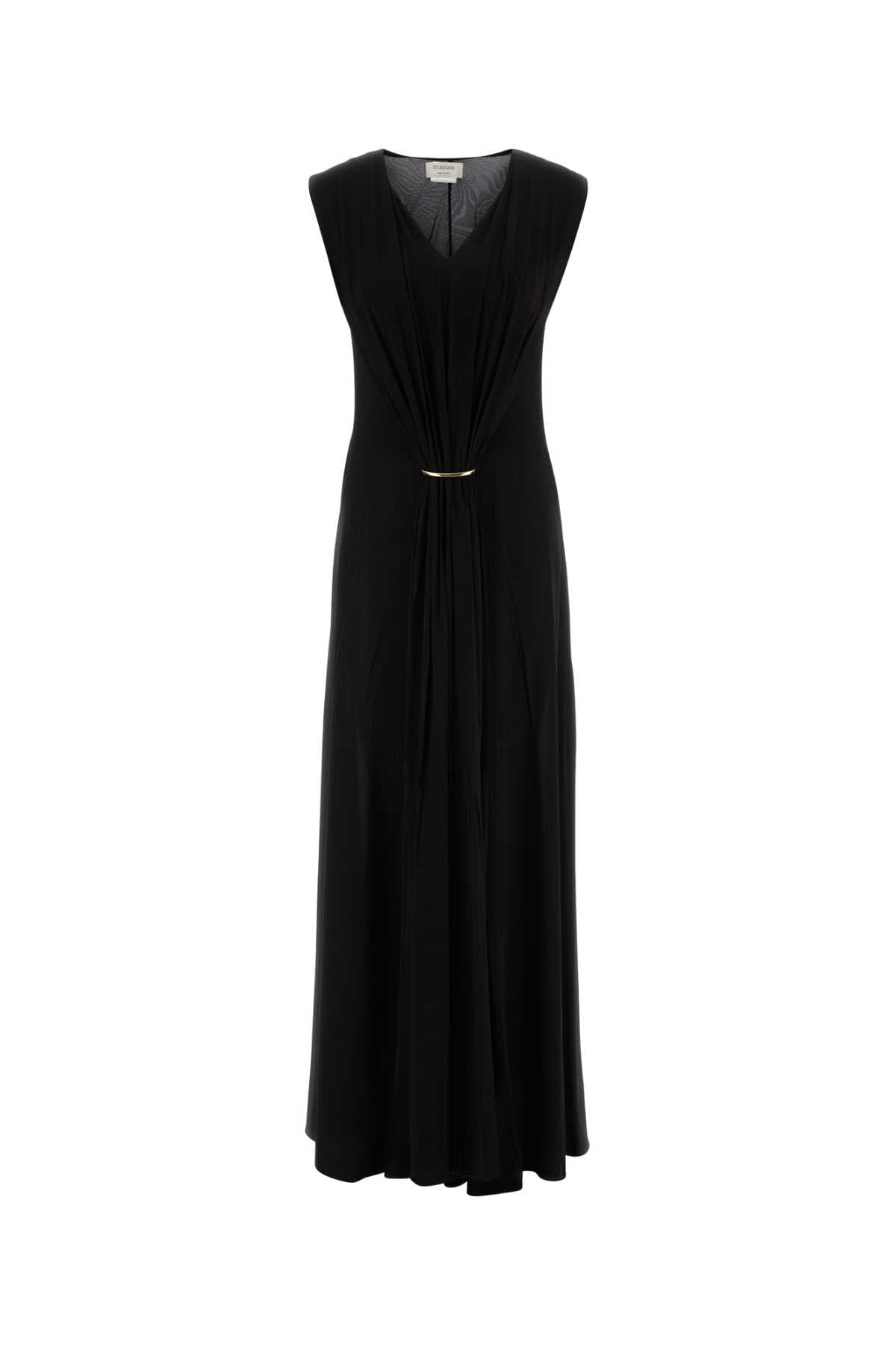 Black stretch viscose Fervida dress