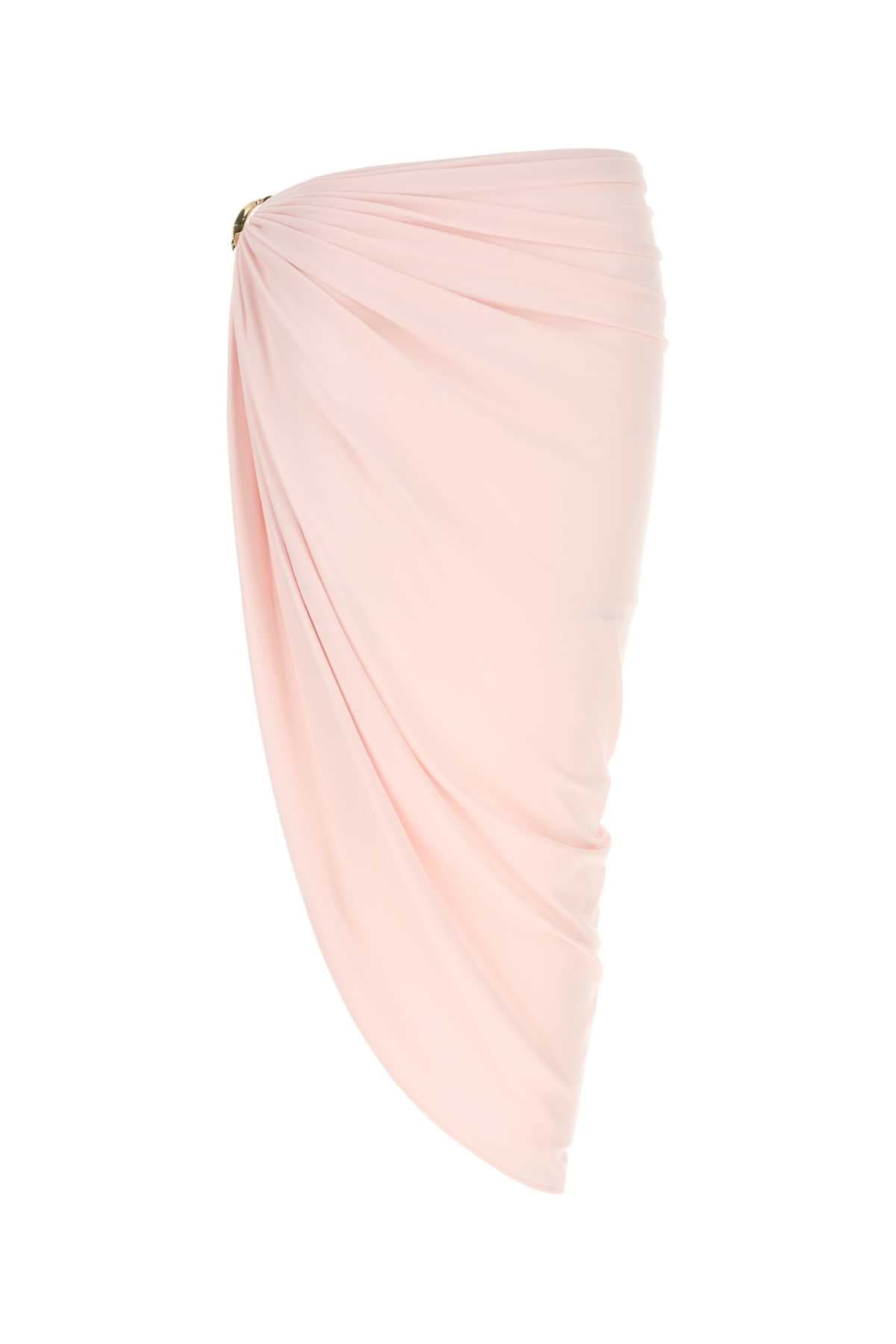 Pink stretch crepe licenza skirt
