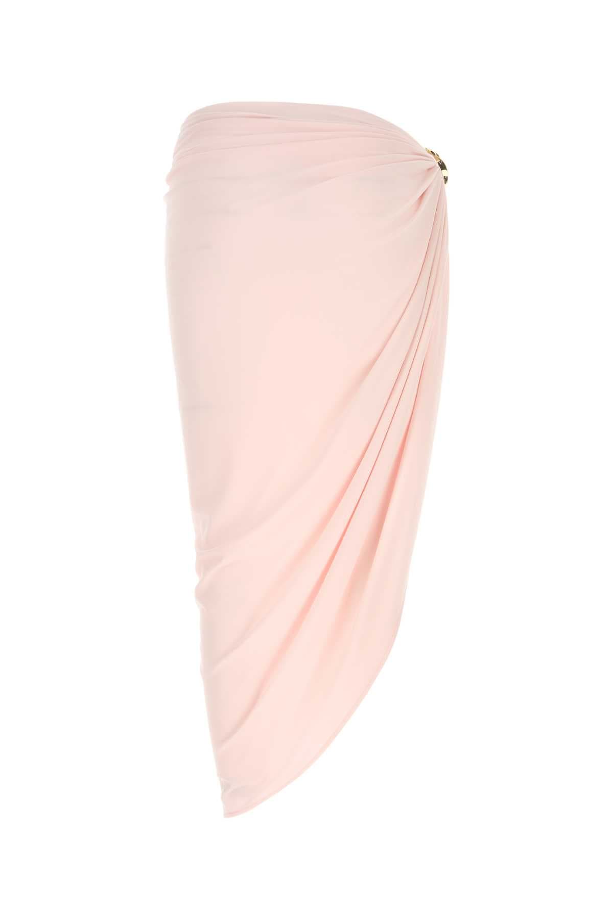 Pink stretch crepe licenza skirt - мініатюра 2