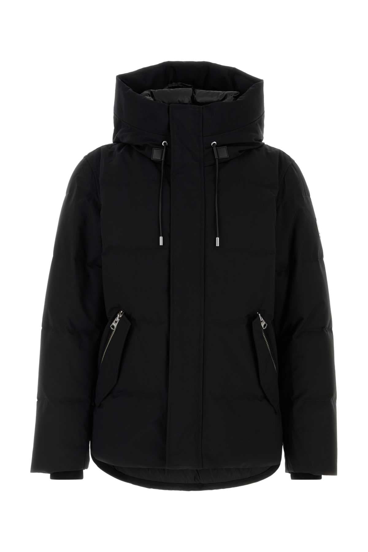 Black nylon blend Graydon down jacket