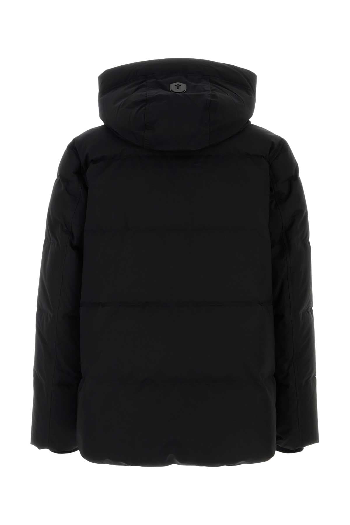 Black nylon blend Graydon down jacket - мініатюра 2