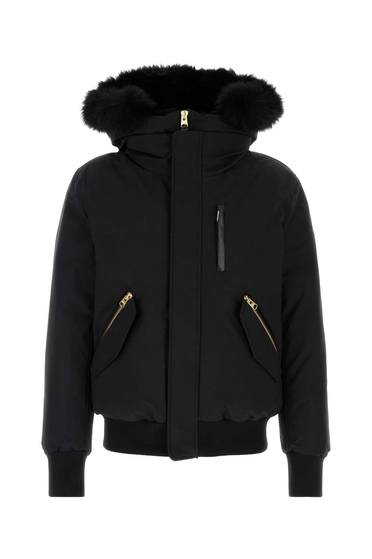 Black nylon blend Dixon down jacket