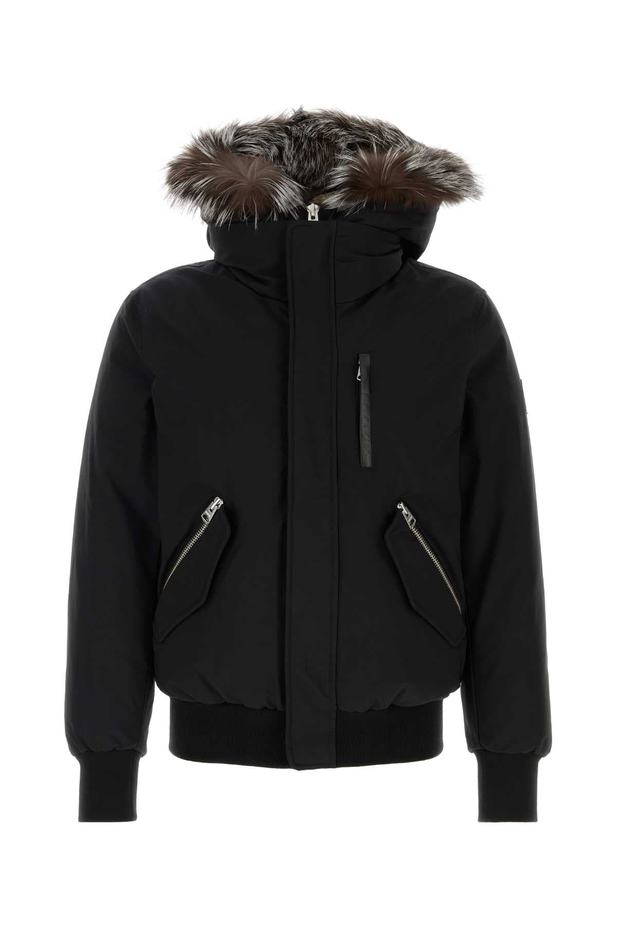 Black nylon blend Dixon down jacket