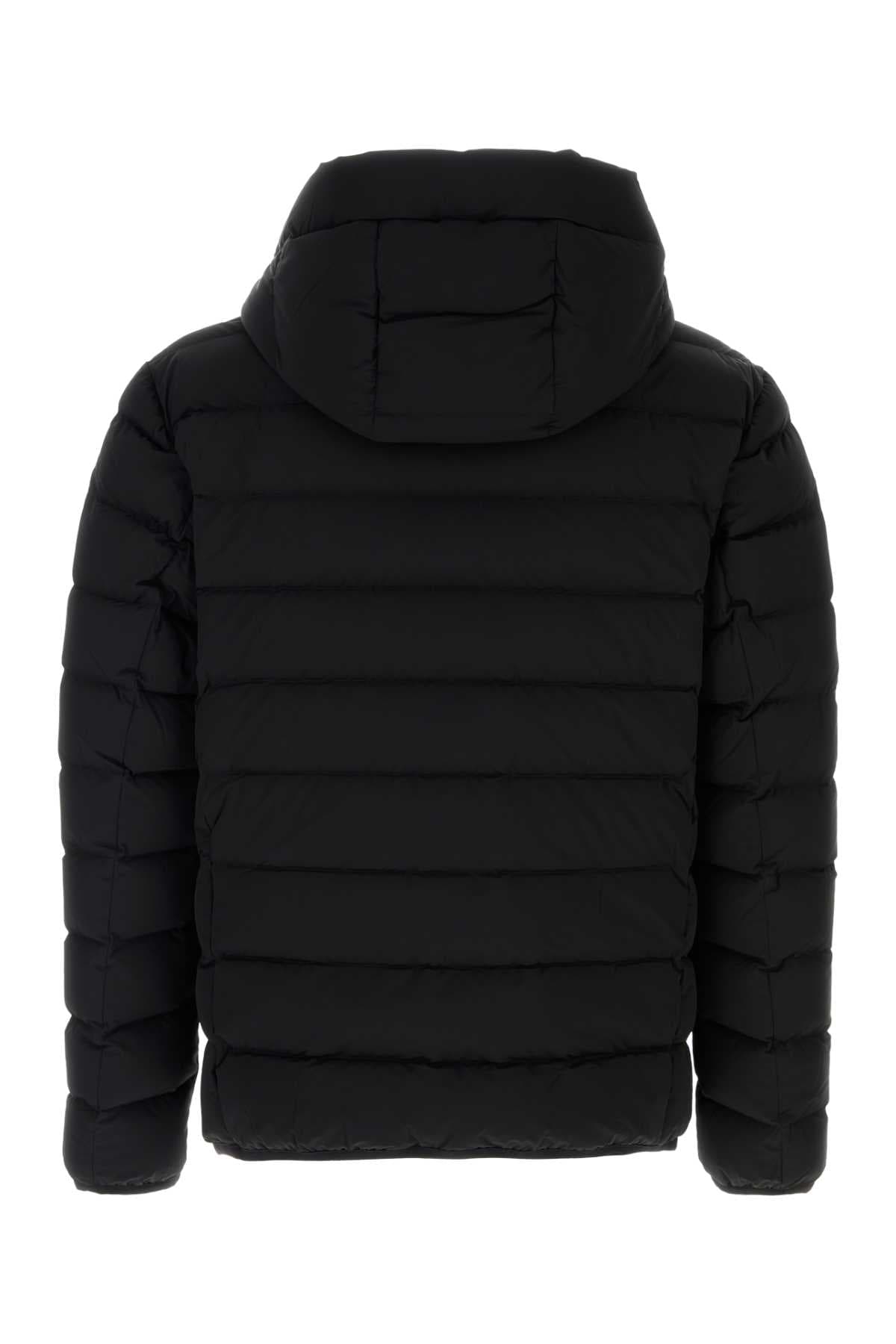Black stretch nylon Jack down jacket - мініатюра 2