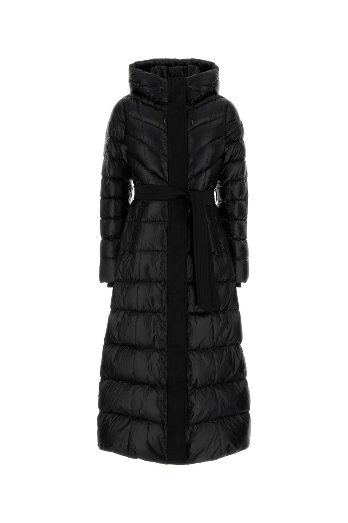 Black stretch nylon Calina down jacket