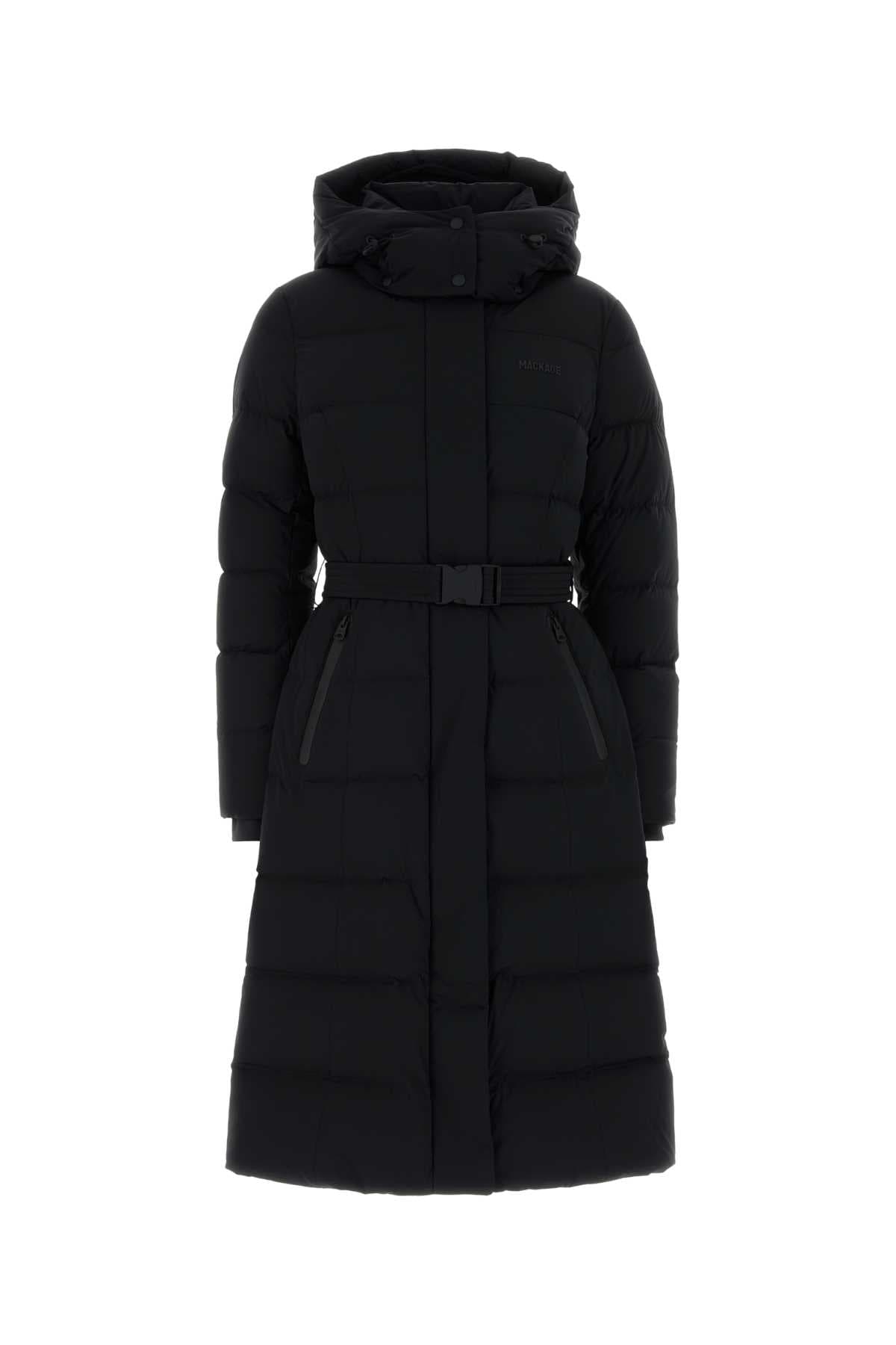 Black stretch nylon Coralia down jacket