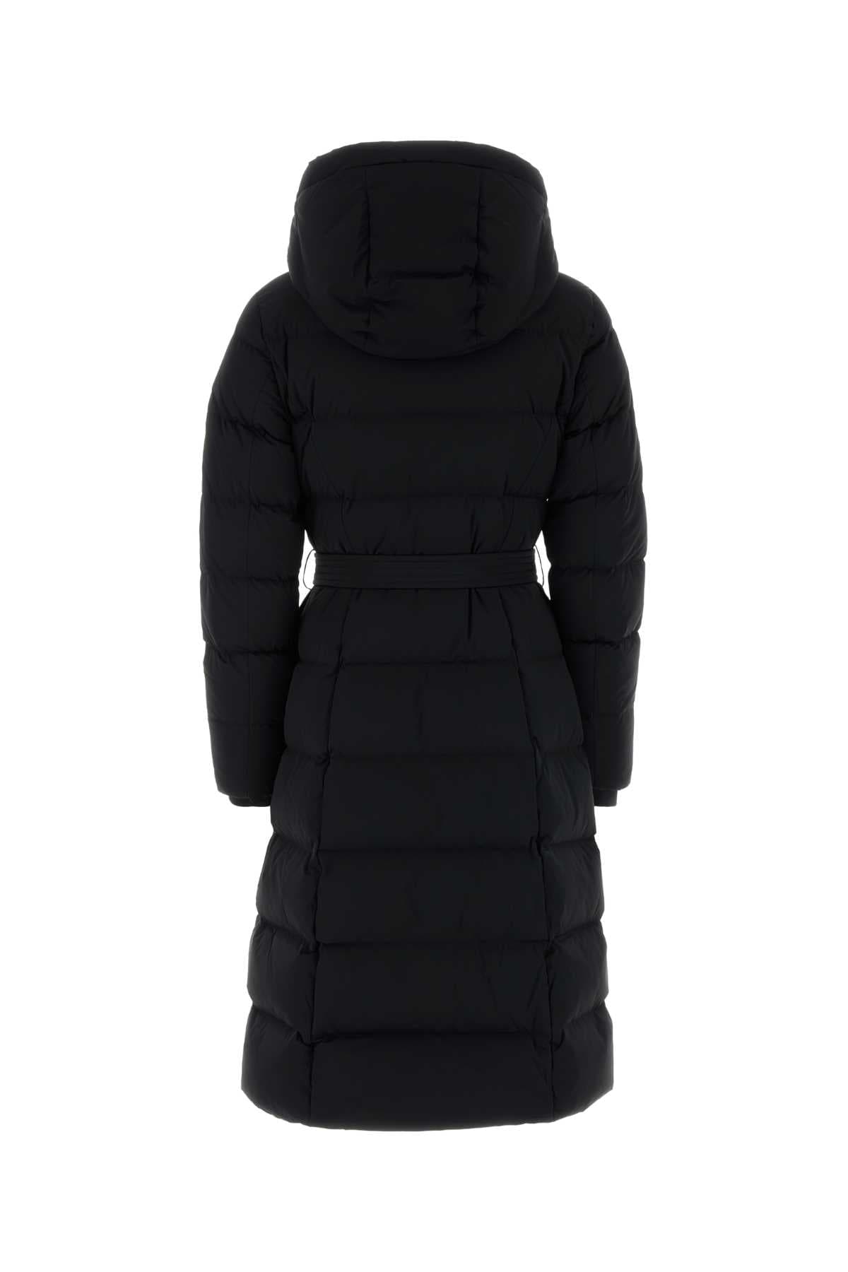 Black stretch nylon Coralia down jacket - мініатюра 2