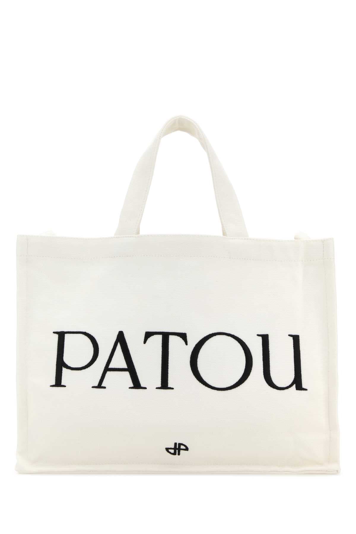 White canvas shopping bag