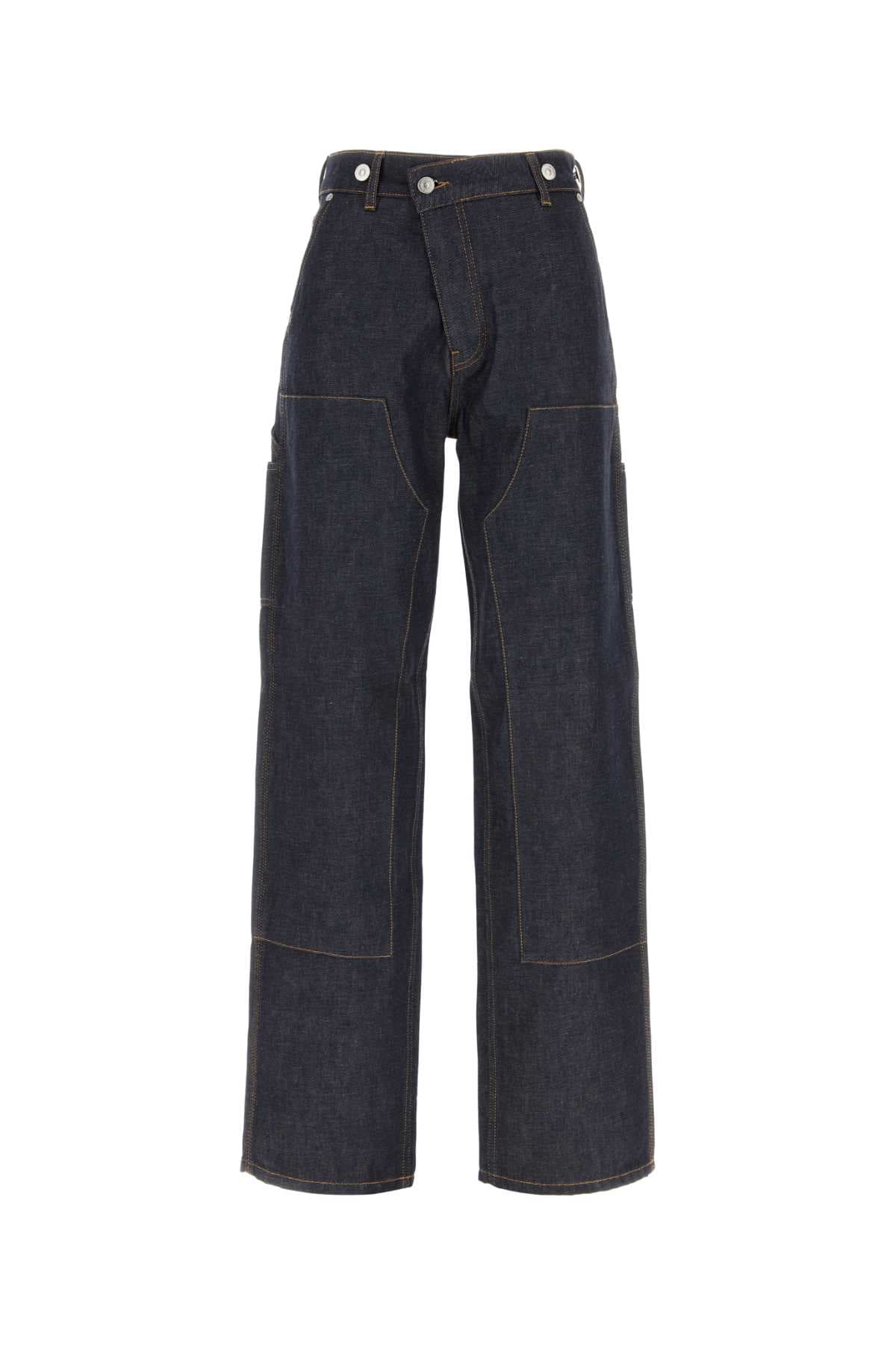 Blue denim jeans