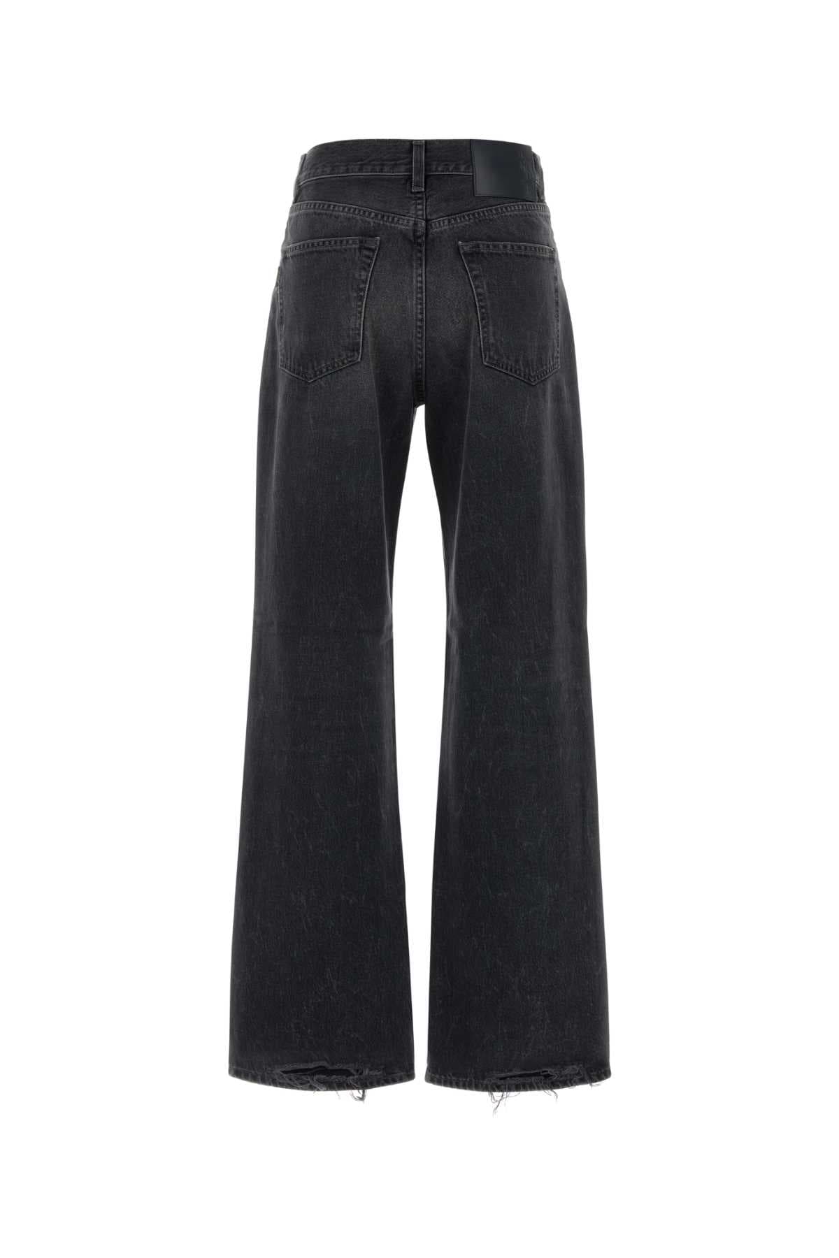 Black denim Korea jeans - мініатюра 2