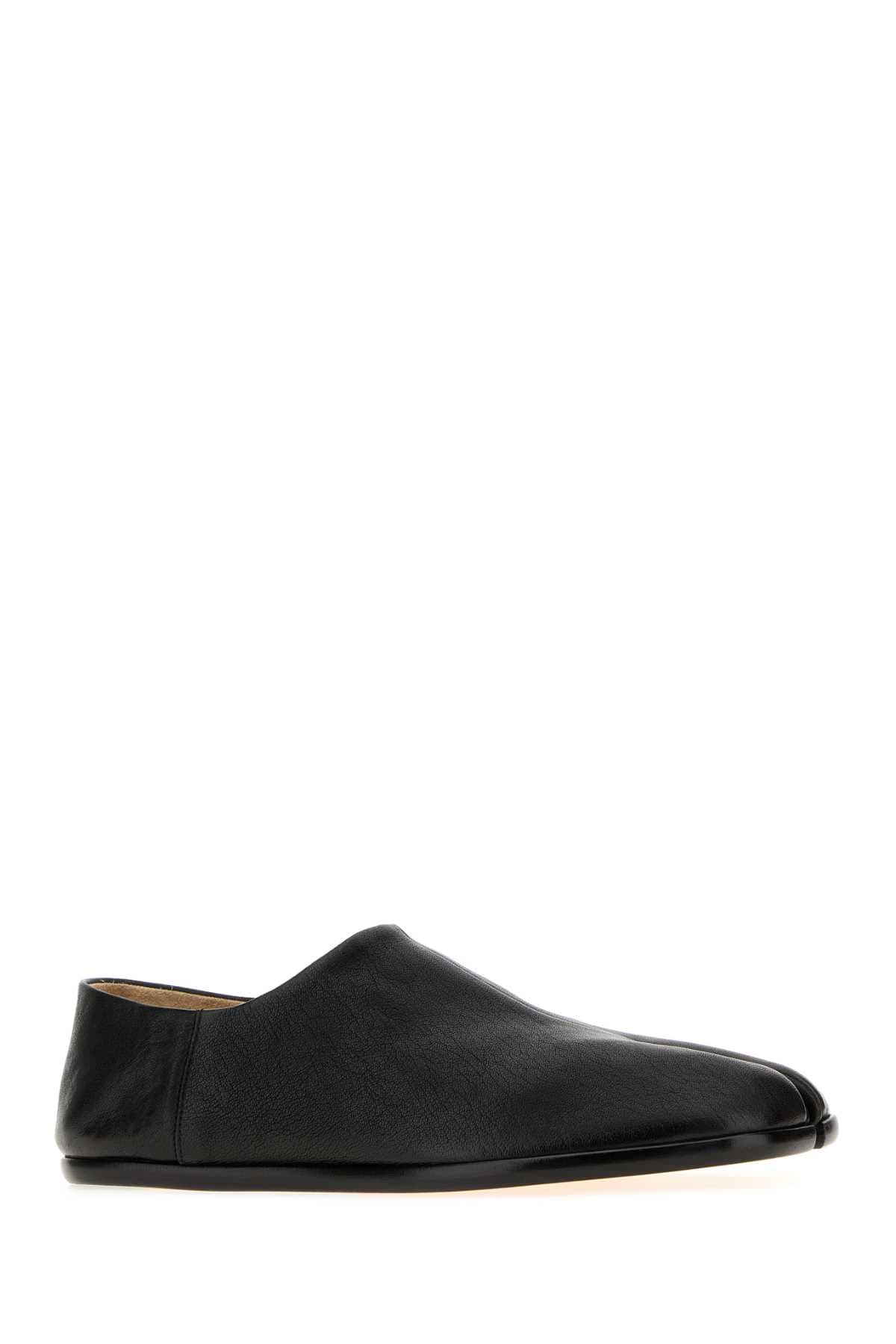 Black leather Tabi loafers - мініатюра 2