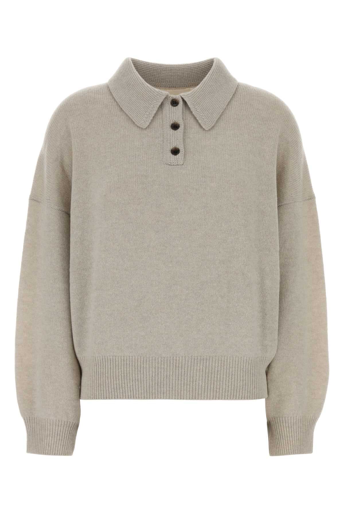 Sand cashmere Etta polo shirt