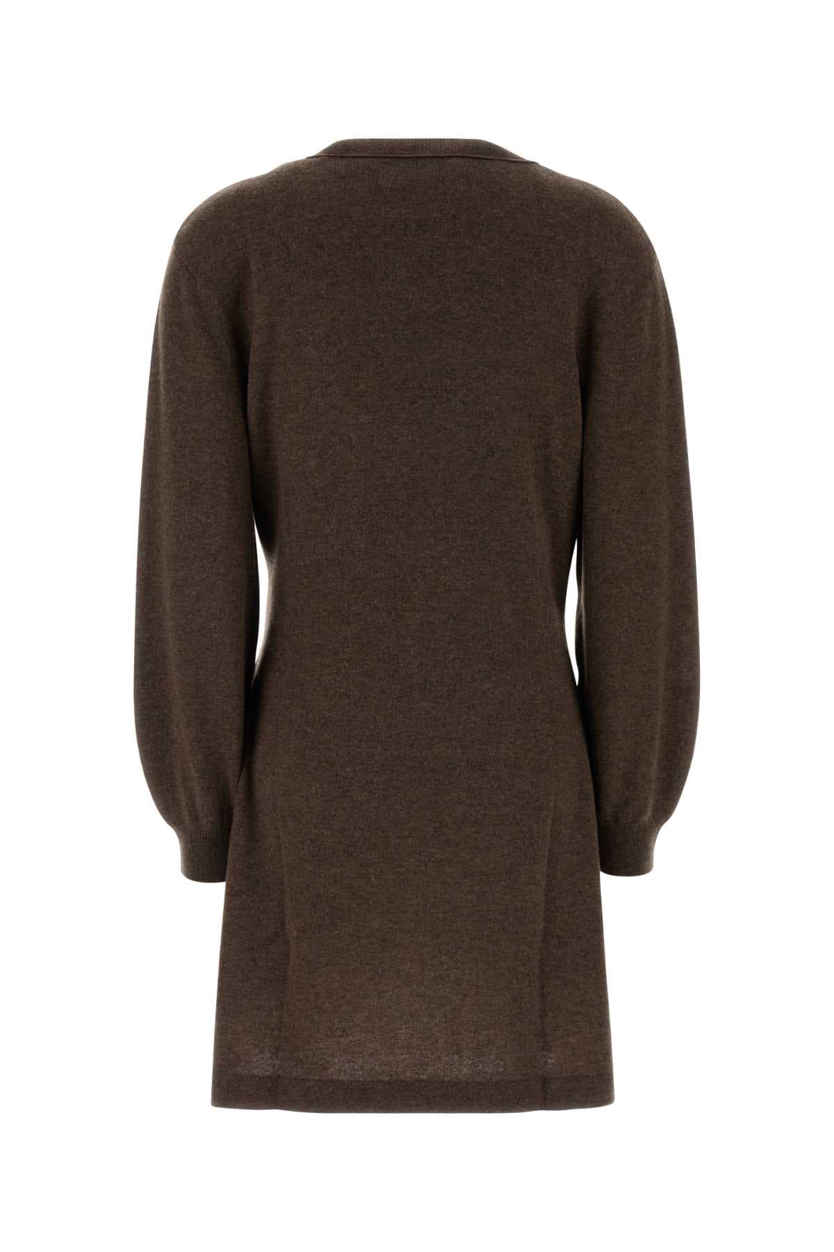 Brown cashmere Abrielle sweater dress - мініатюра 2
