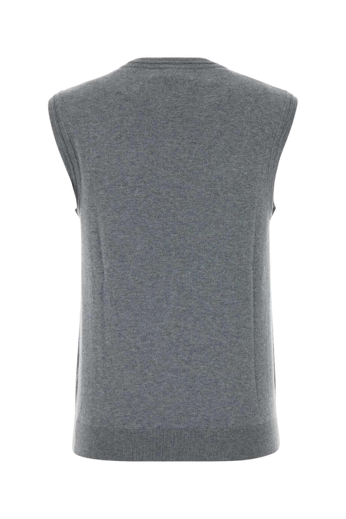 Grey cotton blend Agna vest - мініатюра 2