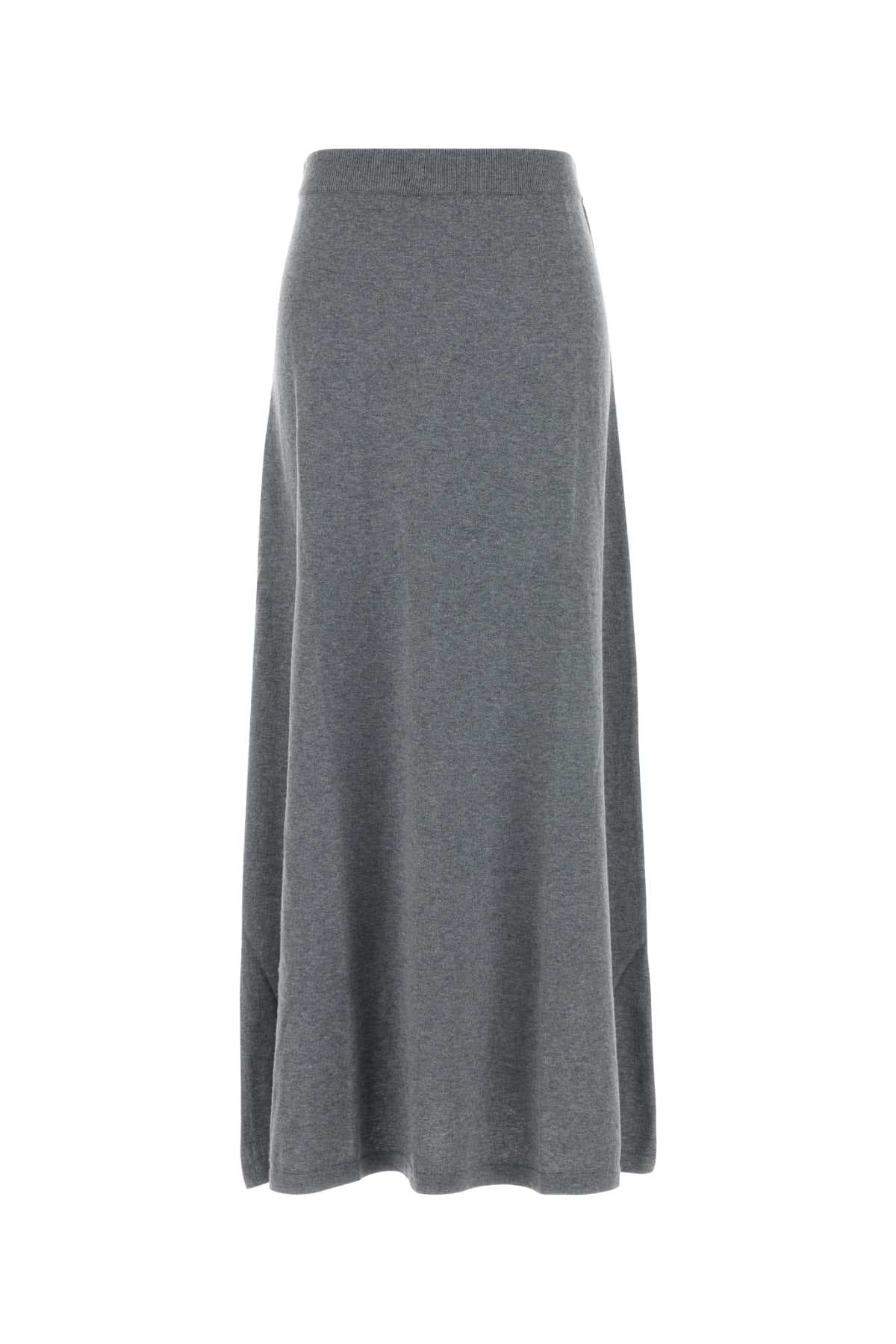 Grey cotton blend Adrienne skirt