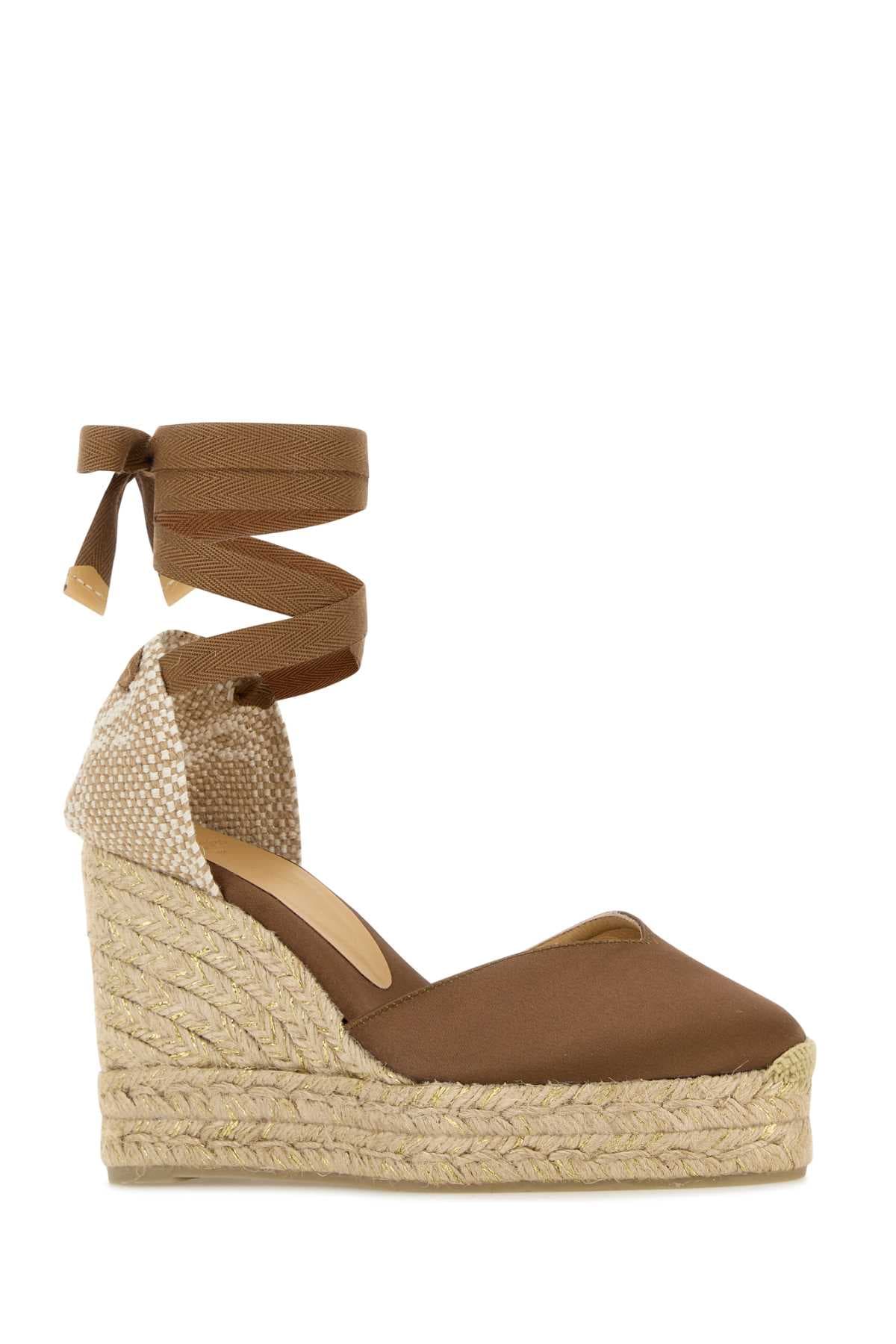 Mud satin Chiara wedges - мініатюра 2
