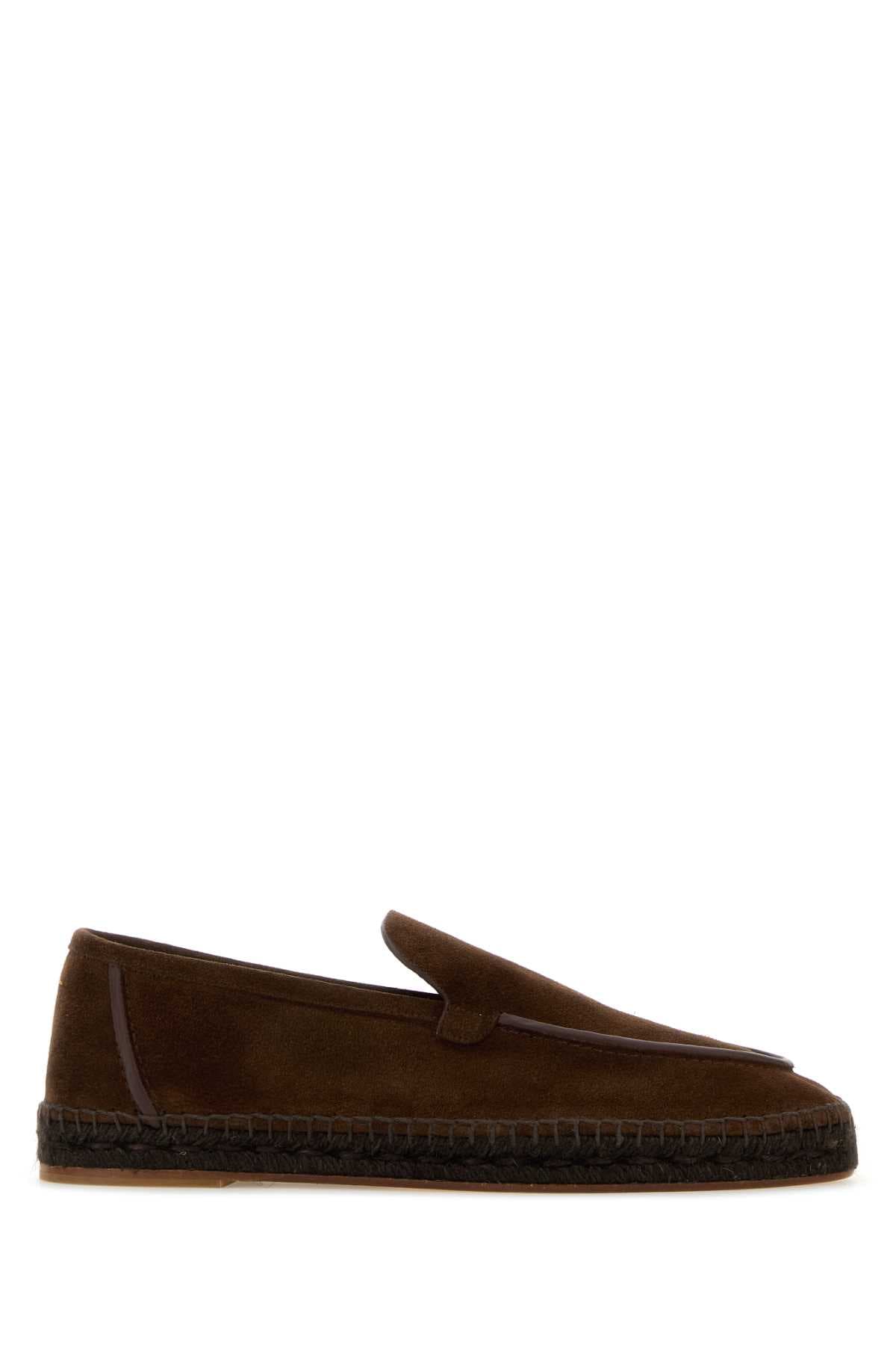 Chocolate suede Neals espadrilles