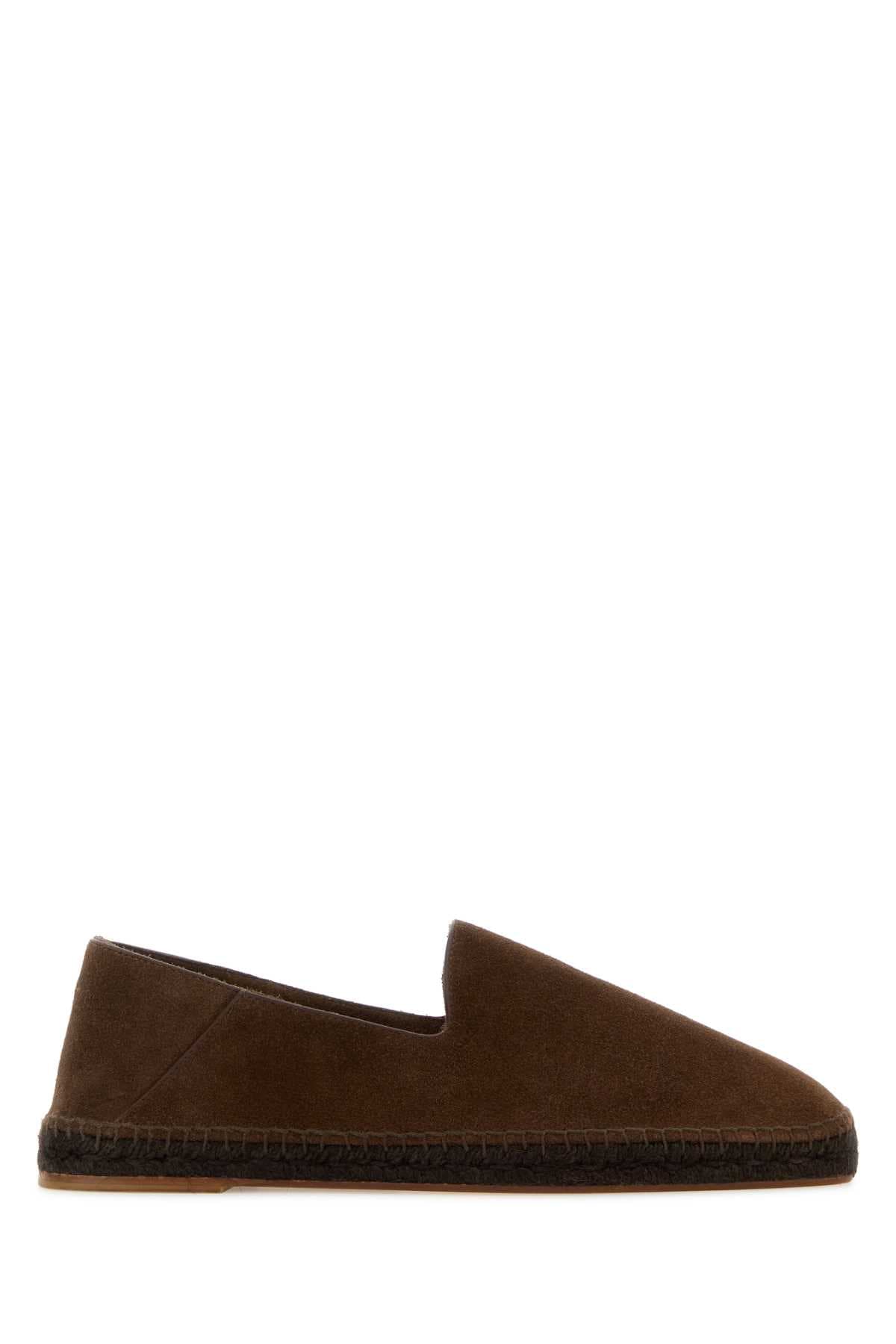 Chocolate suede Peter espadrilles
