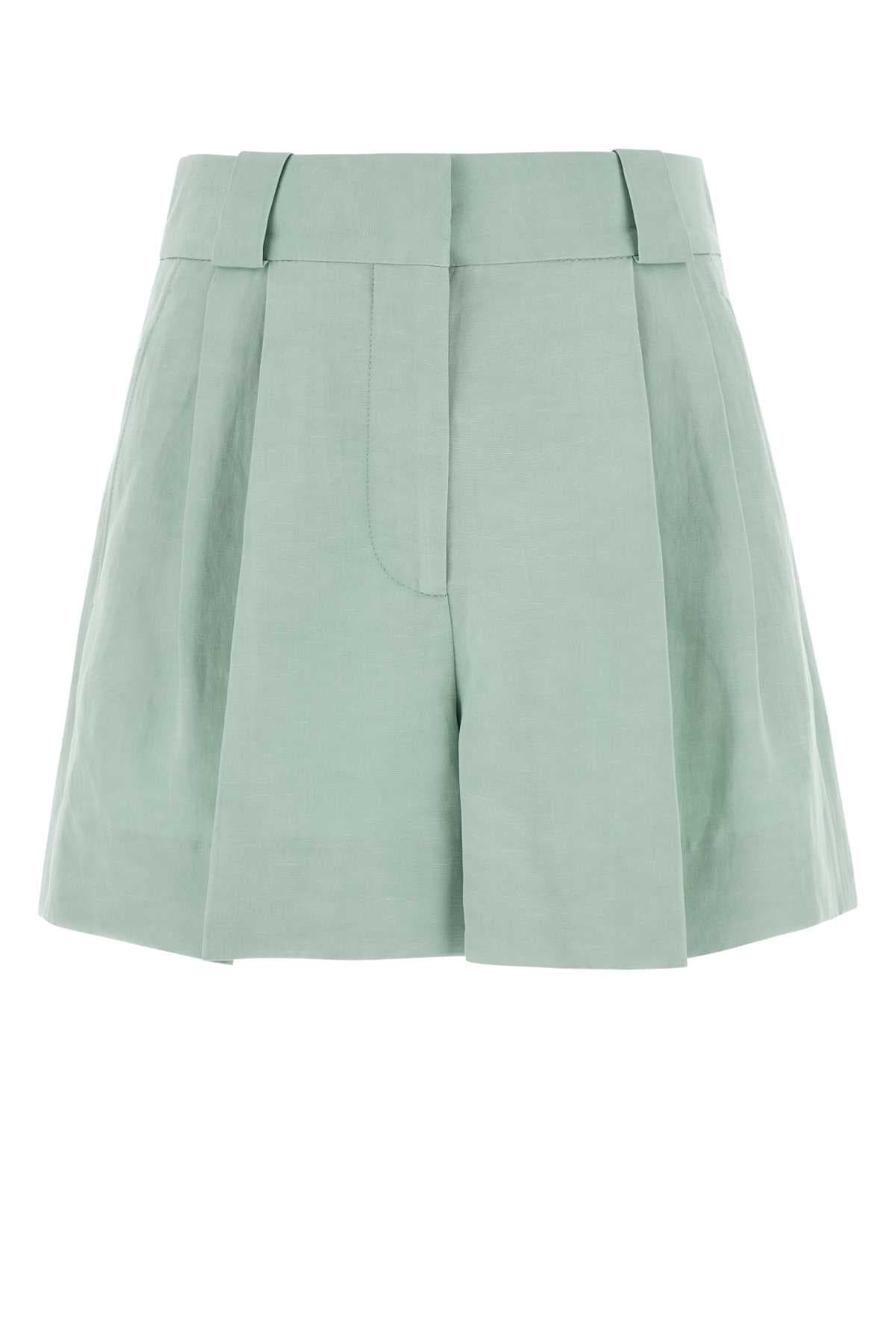 Light blue silk blend Zenith shorts