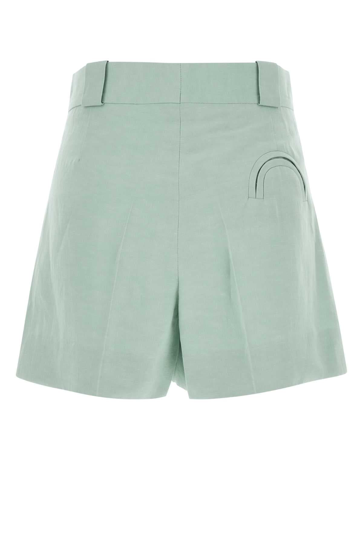 Light blue silk blend Zenith shorts - мініатюра 2