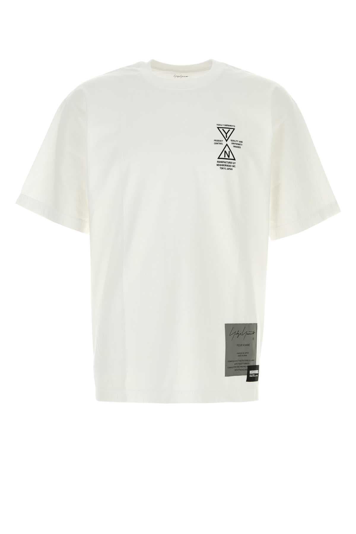 White cotton Yohji Yamamoto x Neighborhood t-shirt