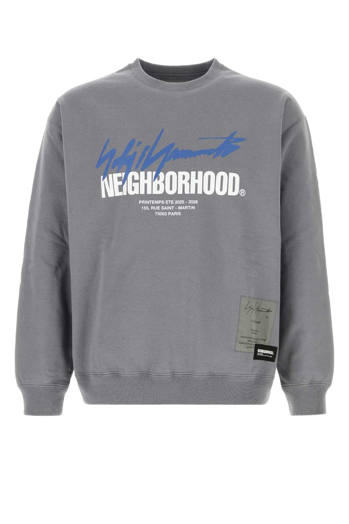 Grey cotton Yohji Yamamoto X Neighborhood sweatshirt