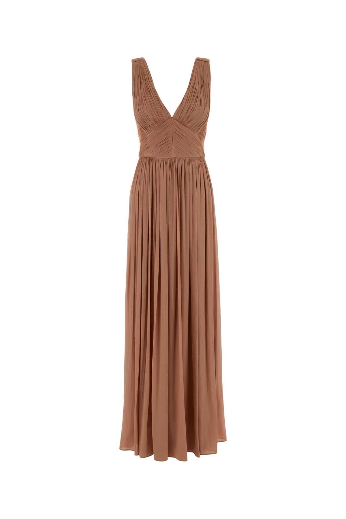 Powder pink georgette Anilia long dress