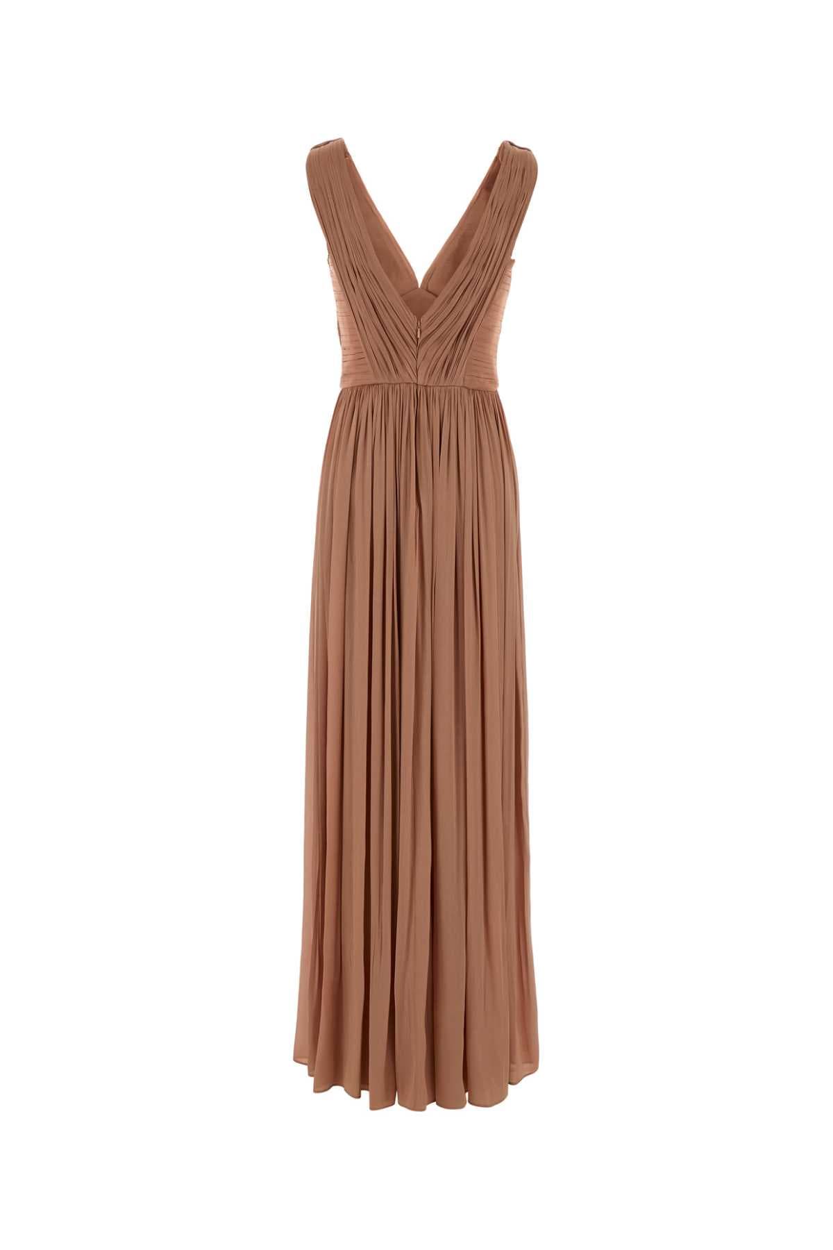 Powder pink georgette Anilia long dress - мініатюра 2