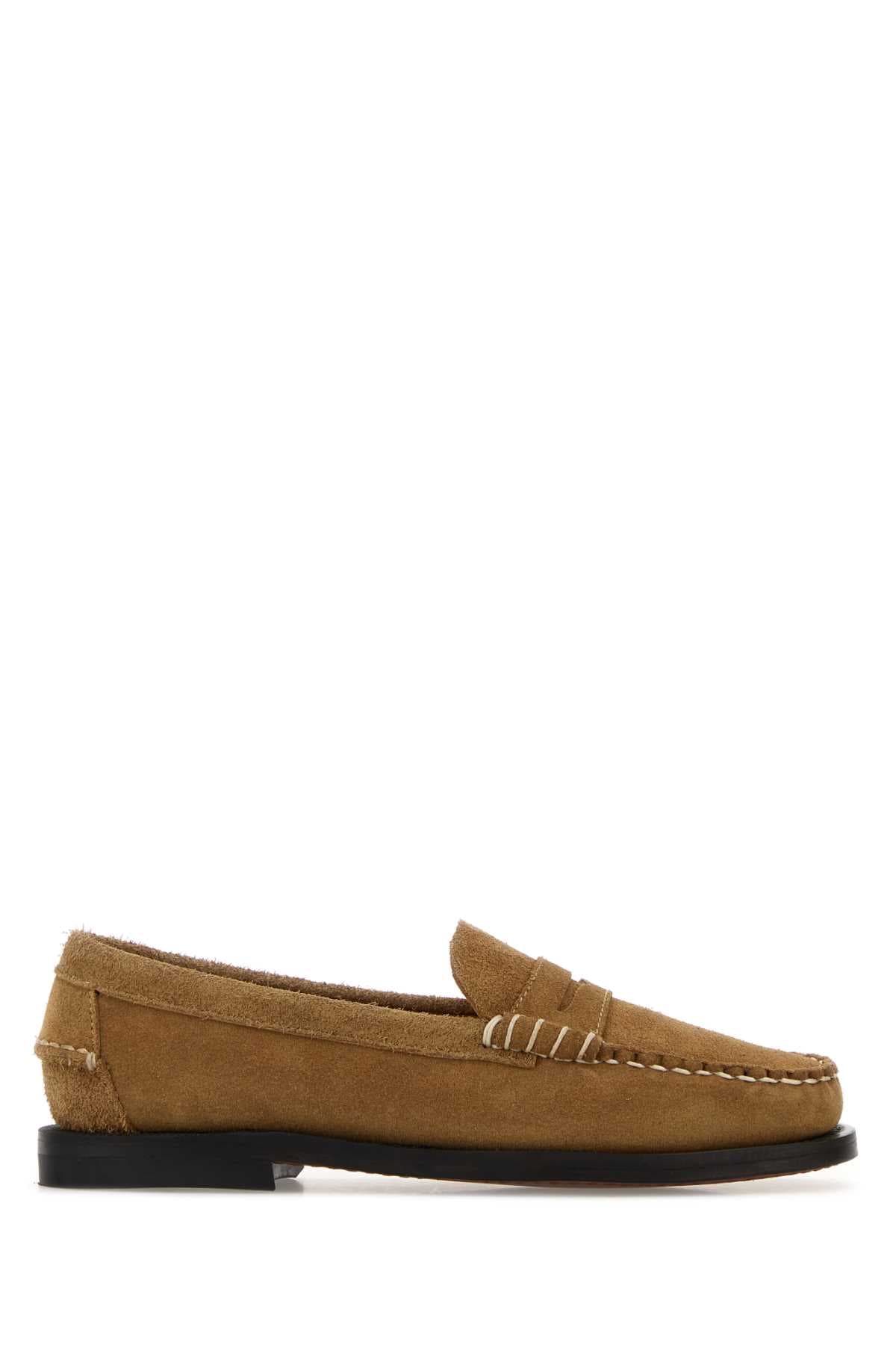 Camel suede Dan loafers