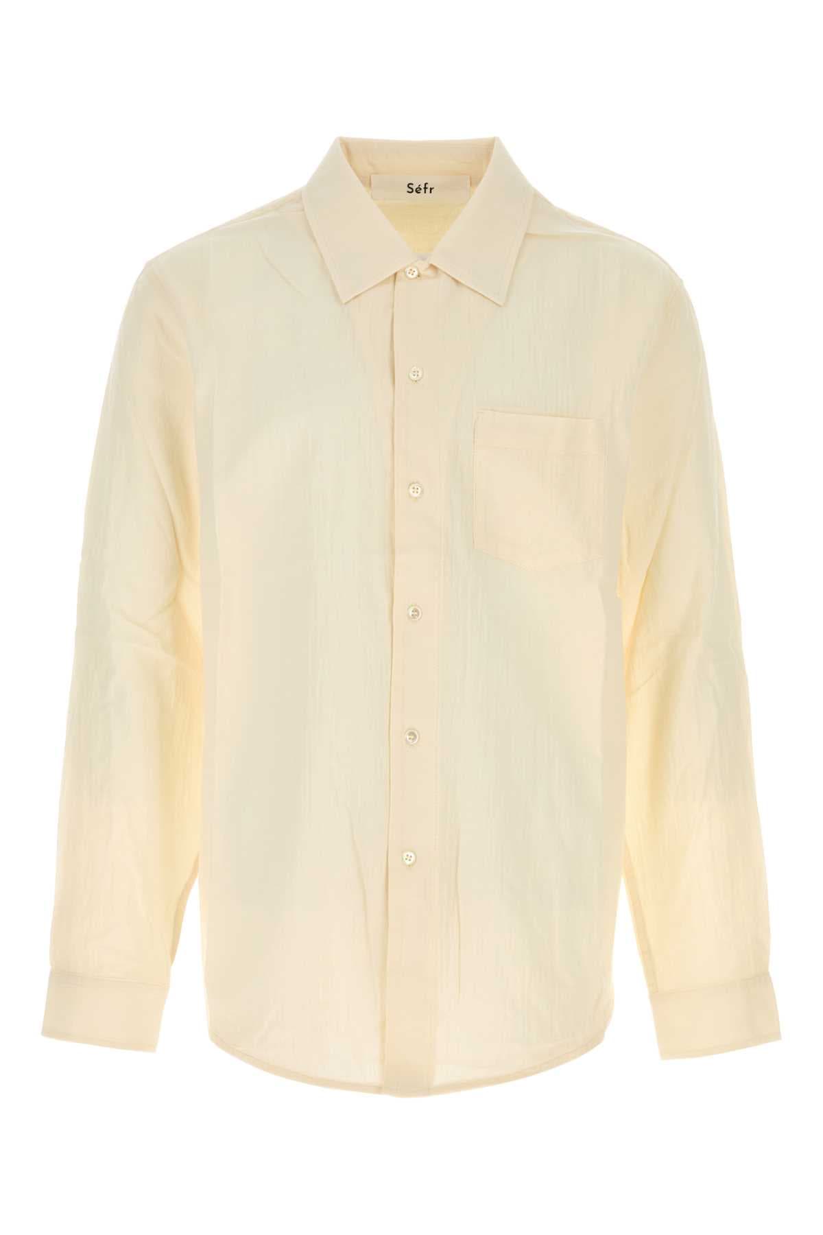 Ivory voile Leo shirt