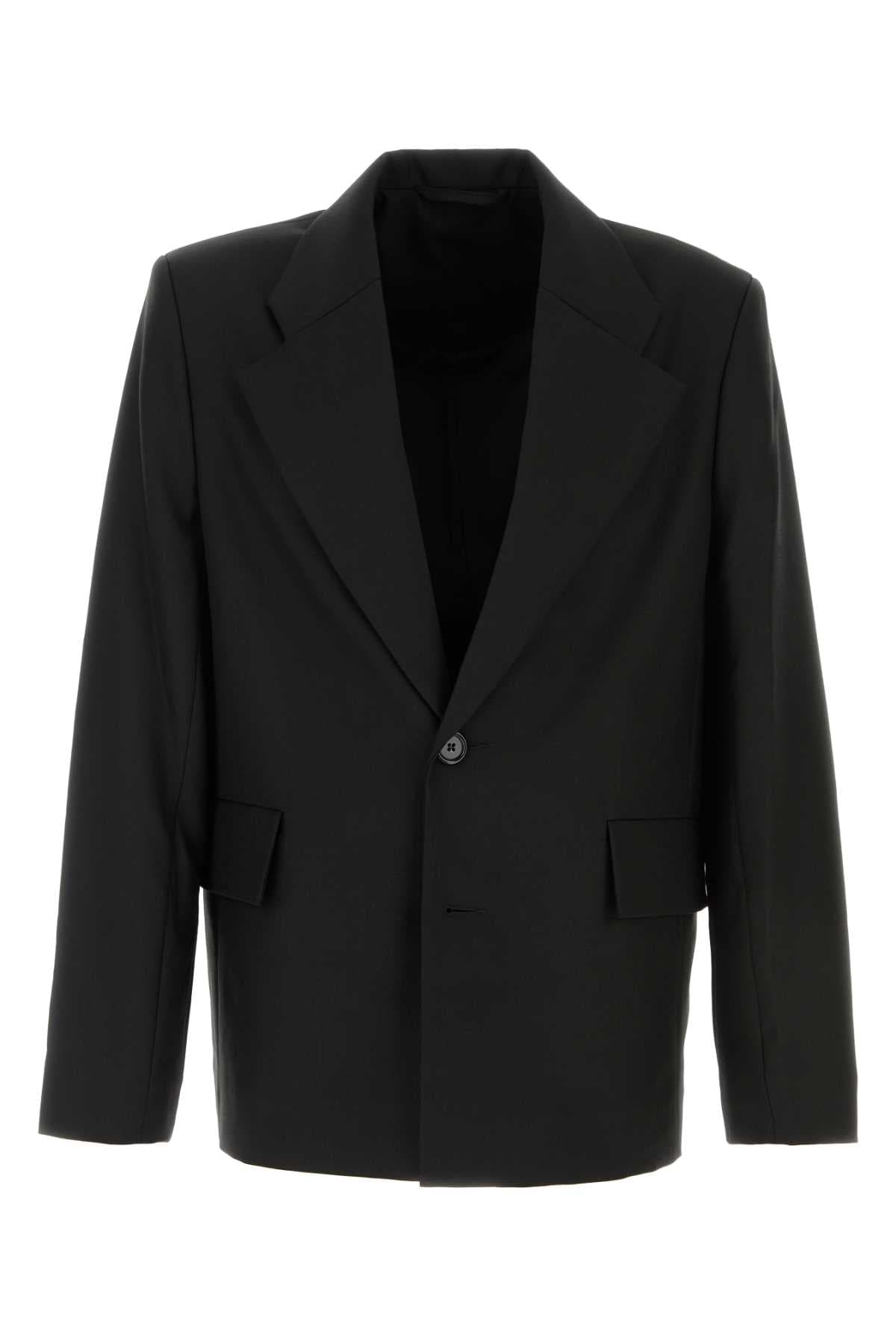 Black twill blazer