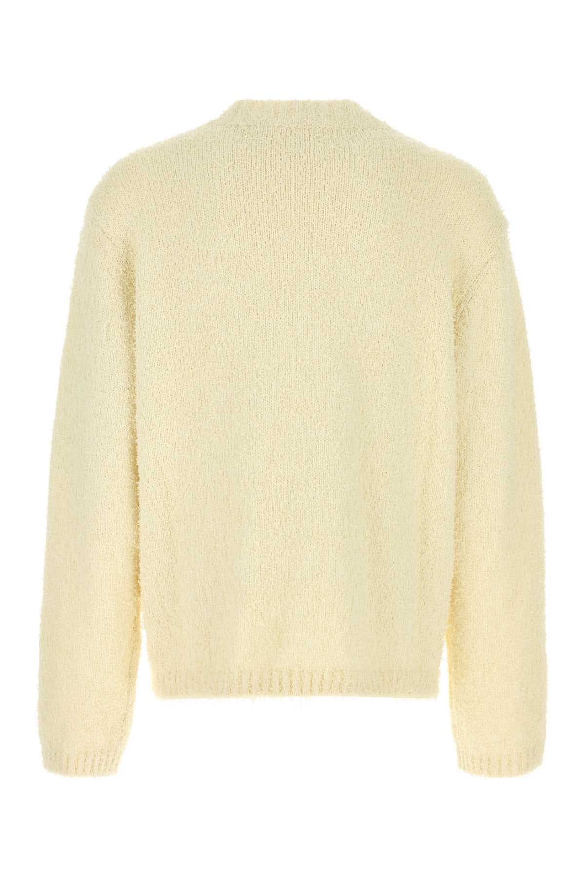 Ivory cotton blend oversize Odilon sweater - мініатюра 2