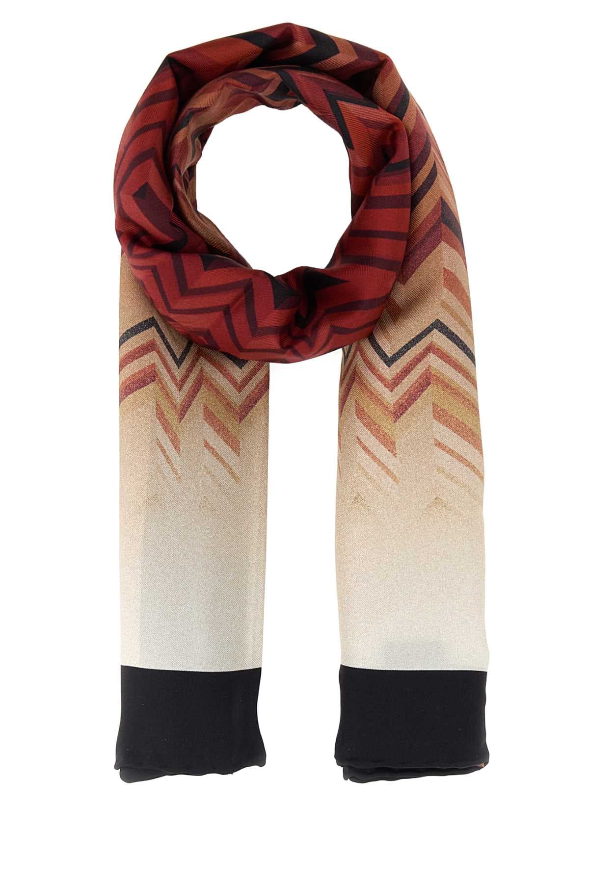 Printed silk foulard